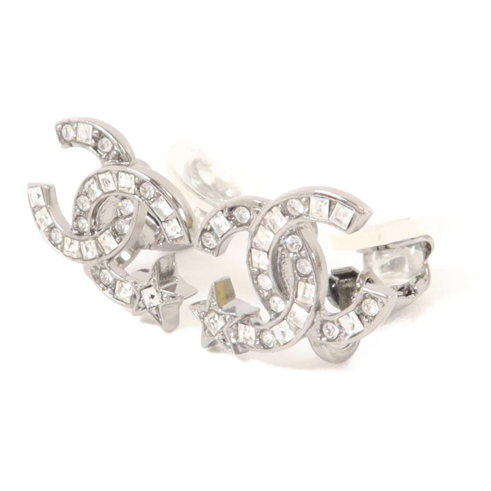 CHANEL 金屬/鉛玻璃Clipped Earring耳環