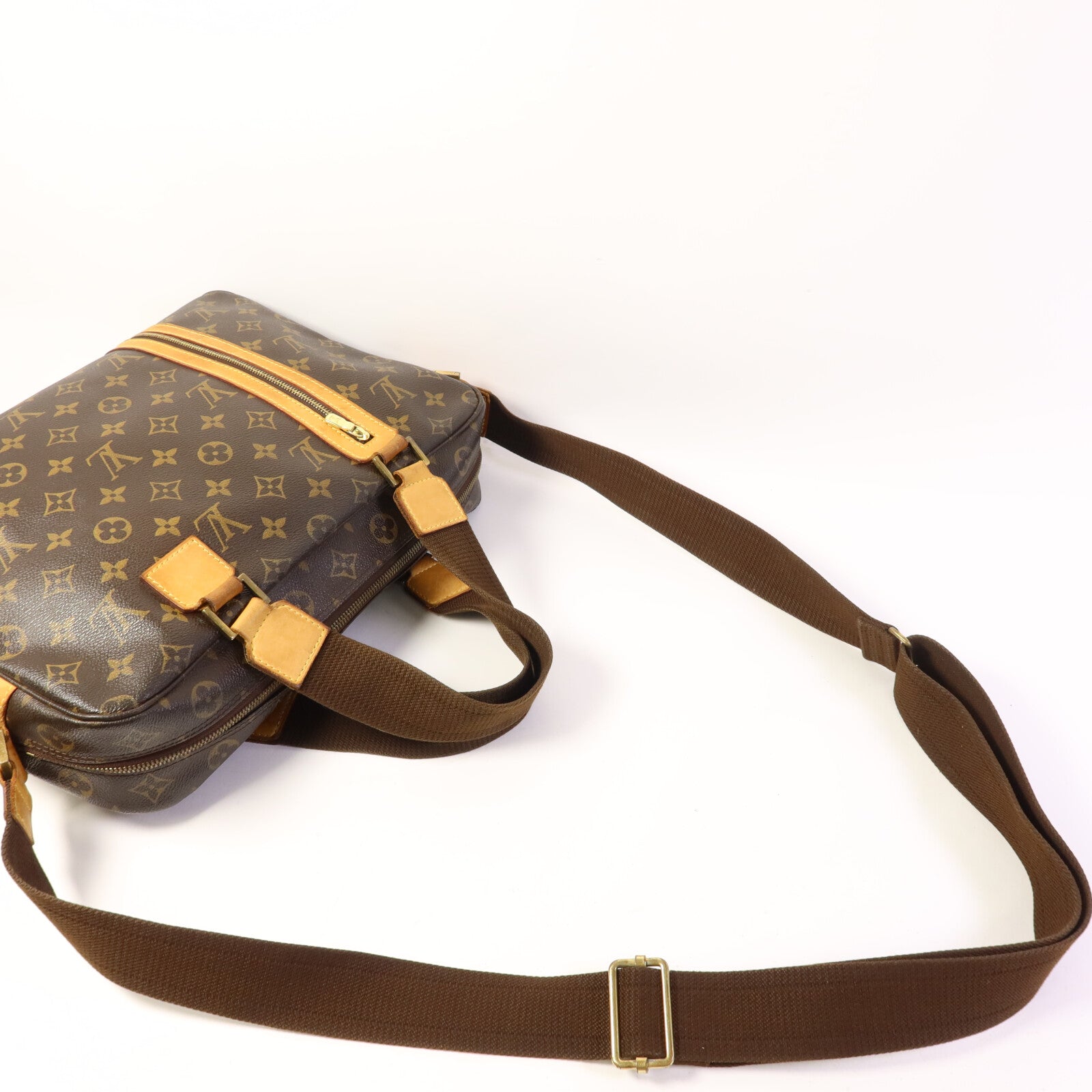 LOUIS VUITTON Monogram Sac Bosphore金扣手挽肩背兩用袋