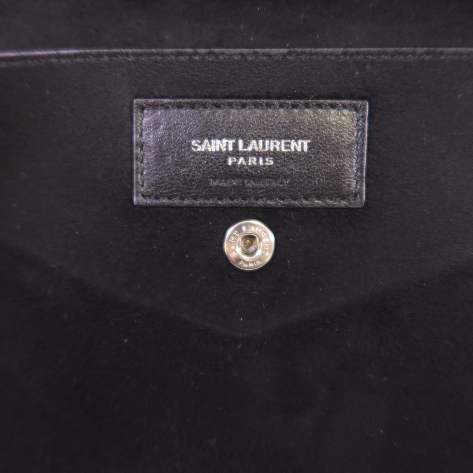 YVES SAINT LAURENT 羊皮皮革Teddy鏈帶肩背袋