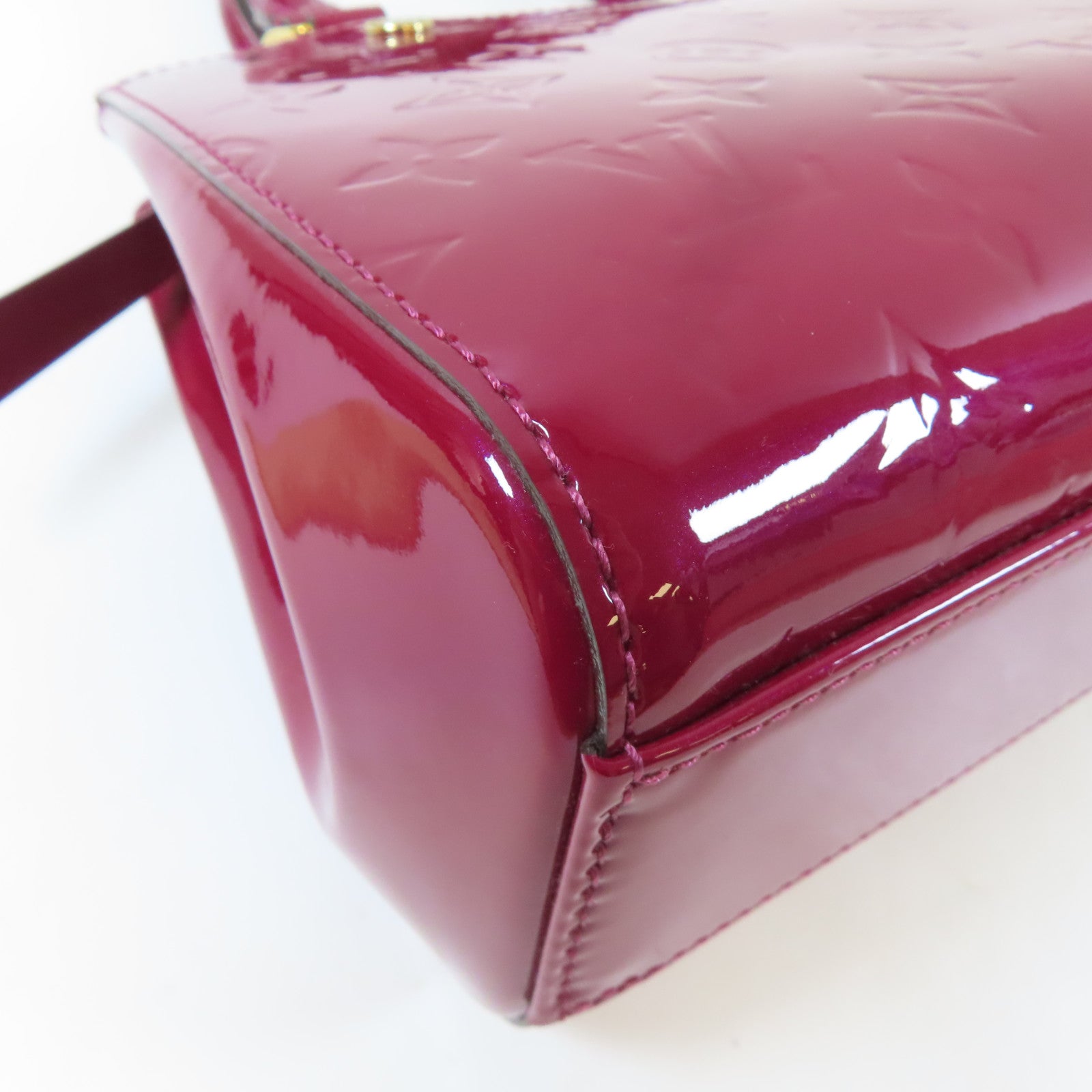 LOUIS VUITTON 【激減優惠】Vernis Brera PM金扣手挽肩背兩用袋紅色