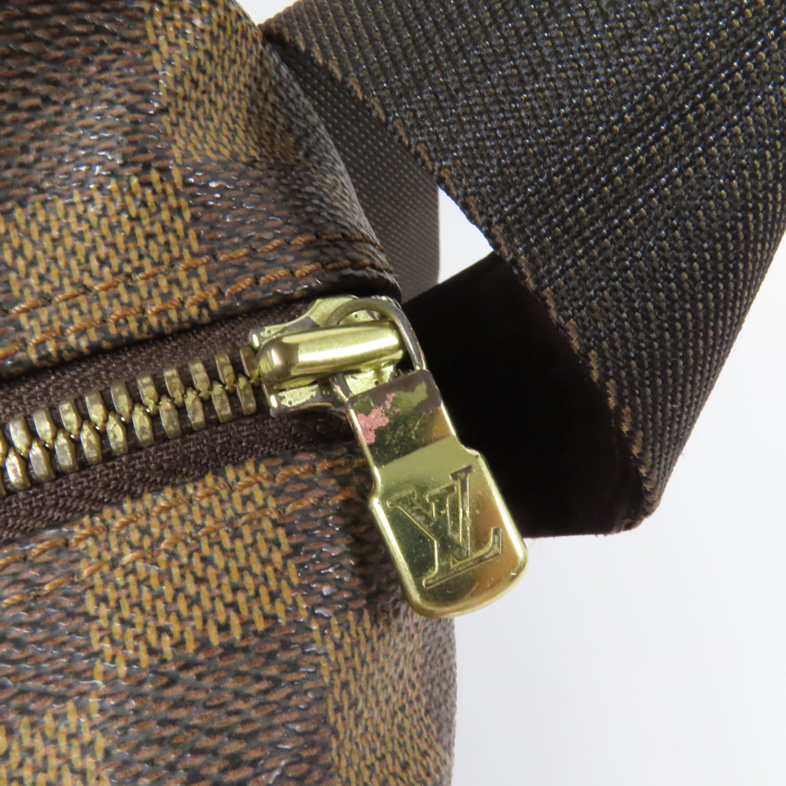 LOUIS VUITTON Damier Naviglio金扣肩背袋