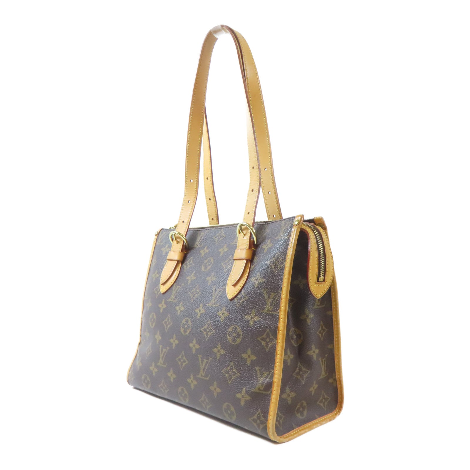 LOUIS VUITTON 【激減優惠】Monogram Popincourt Haut金扣肩背袋啡色