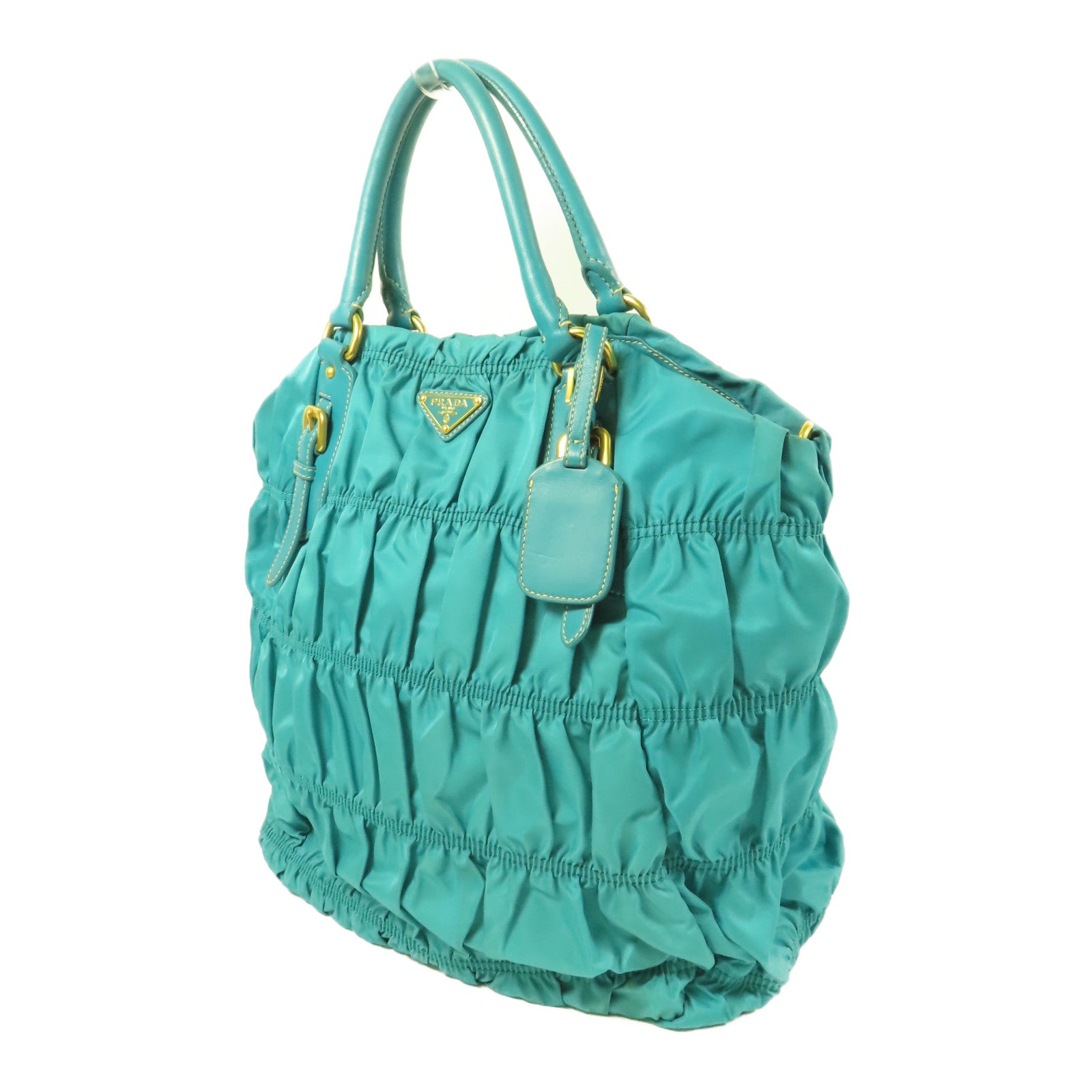 PRADA 尼龍Tessuto Gaufre金扣手挽肩背兩用袋