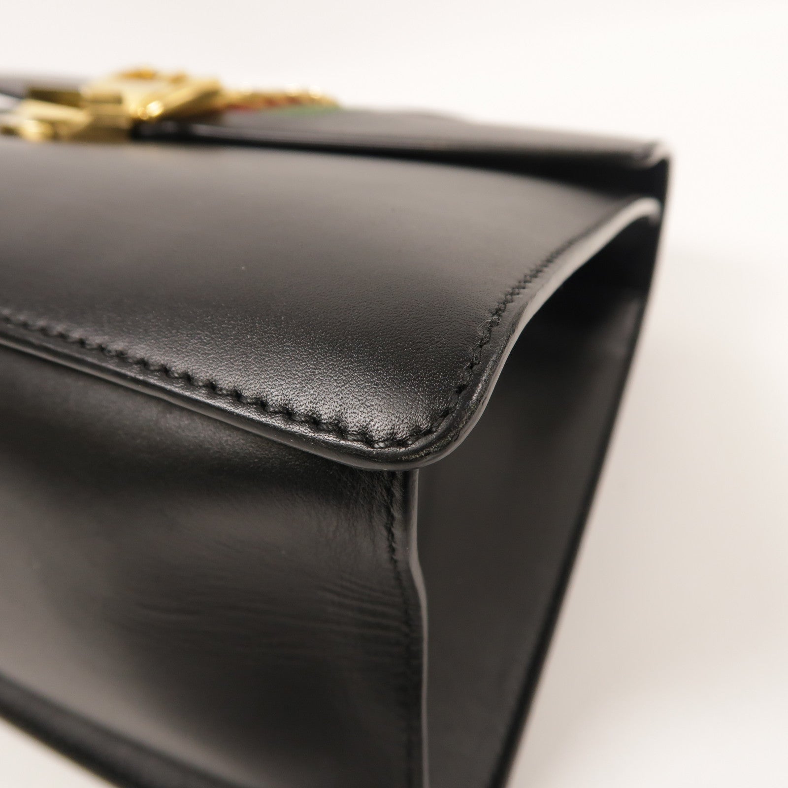 GUCCI 【激減優惠】牛皮皮革Sylvie金扣手挽肩背兩用袋