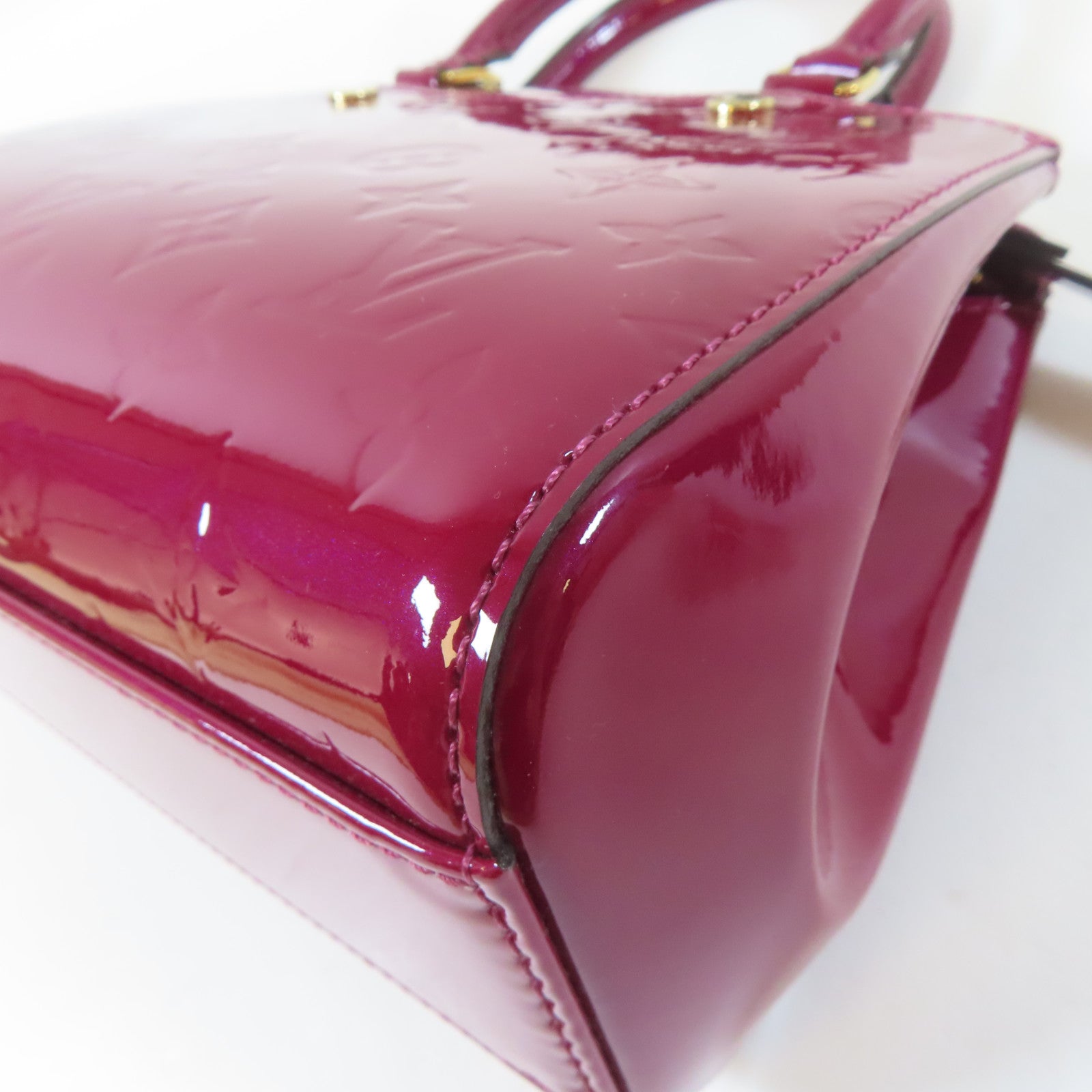 LOUIS VUITTON 【激減優惠】Vernis Brera PM金扣手挽肩背兩用袋紅色