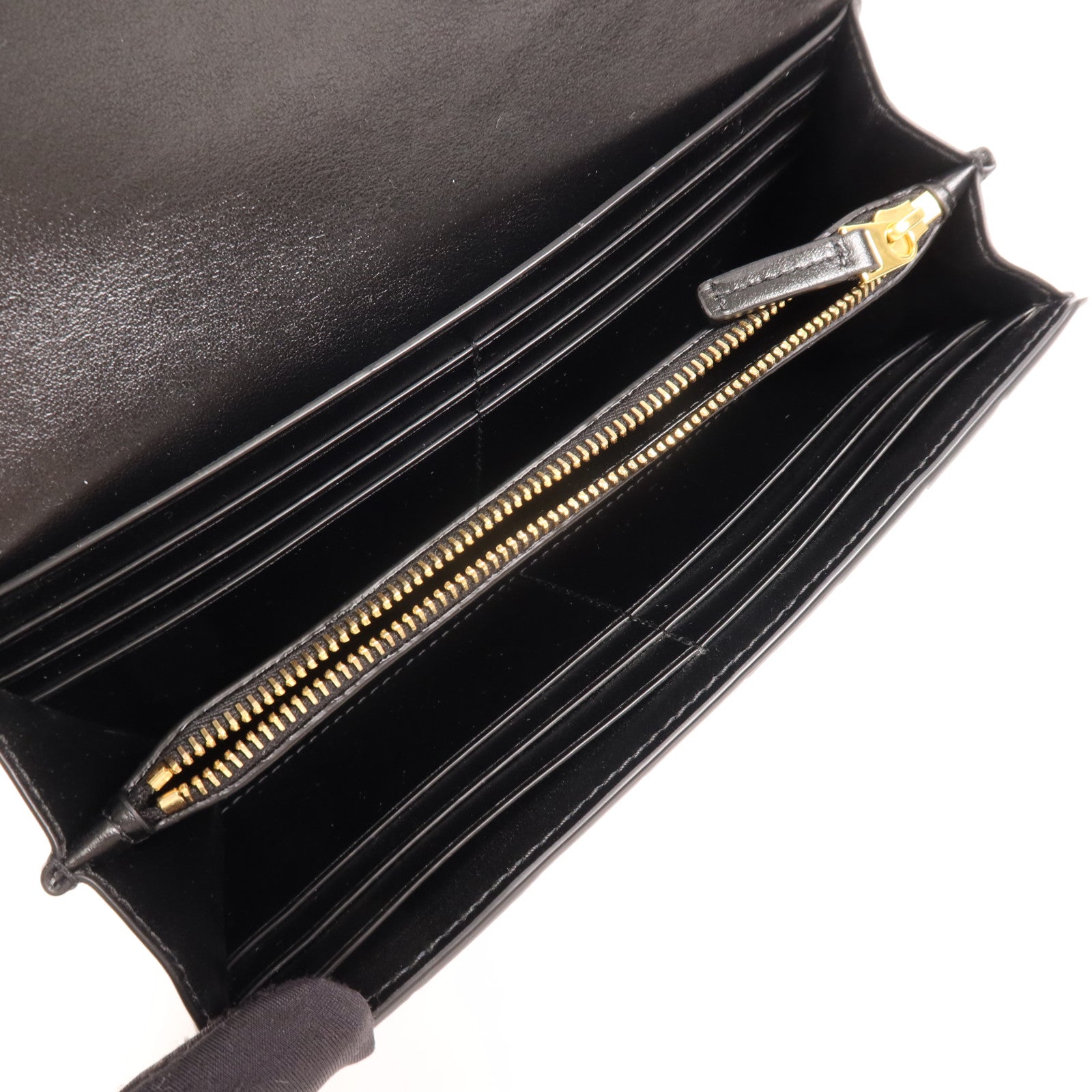 BOTTEGA VENETA 牛皮皮革Long wallet金扣長錢包