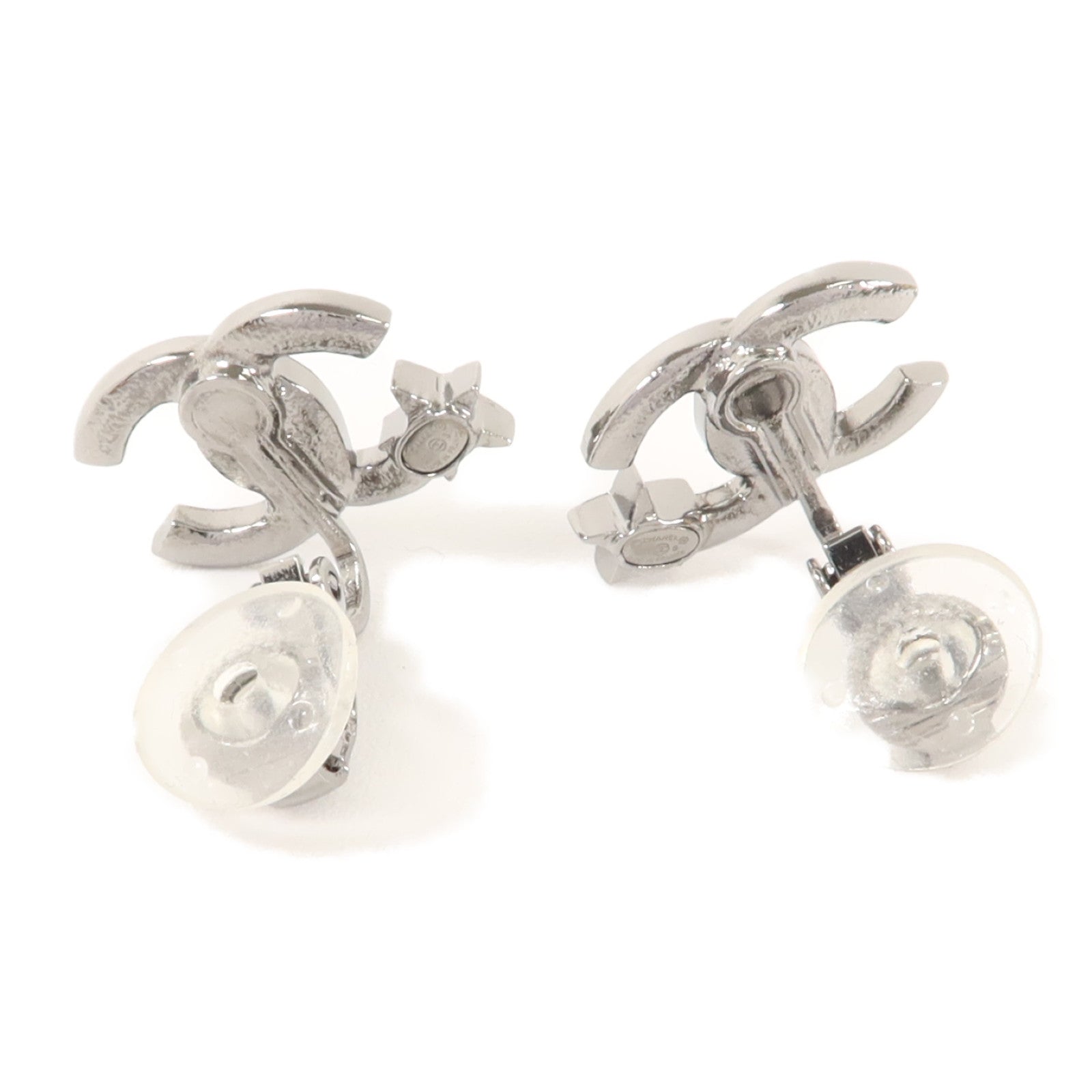 CHANEL 金屬/鉛玻璃Clipped Earring耳環