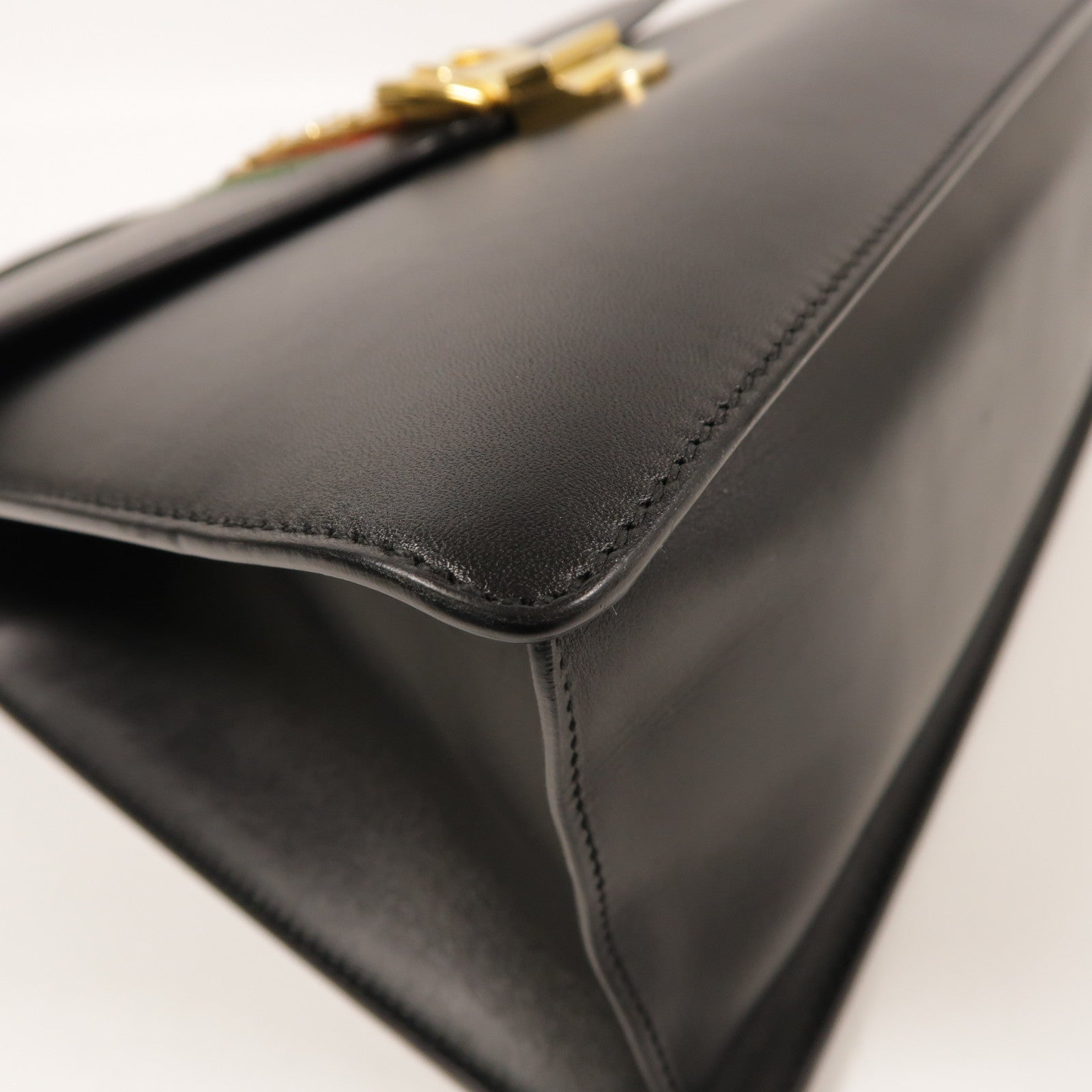 GUCCI 【激減優惠】牛皮皮革Sylvie金扣手挽肩背兩用袋