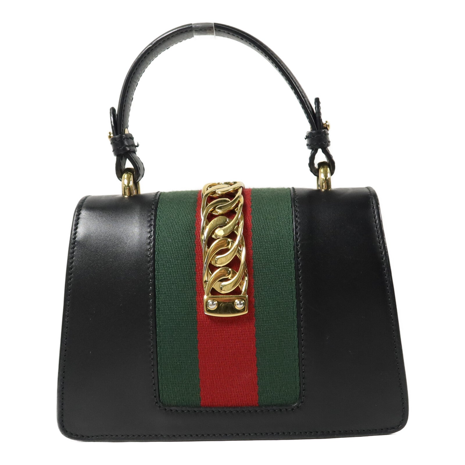 GUCCI 牛皮皮革Sylvie手挽肩背兩用袋
