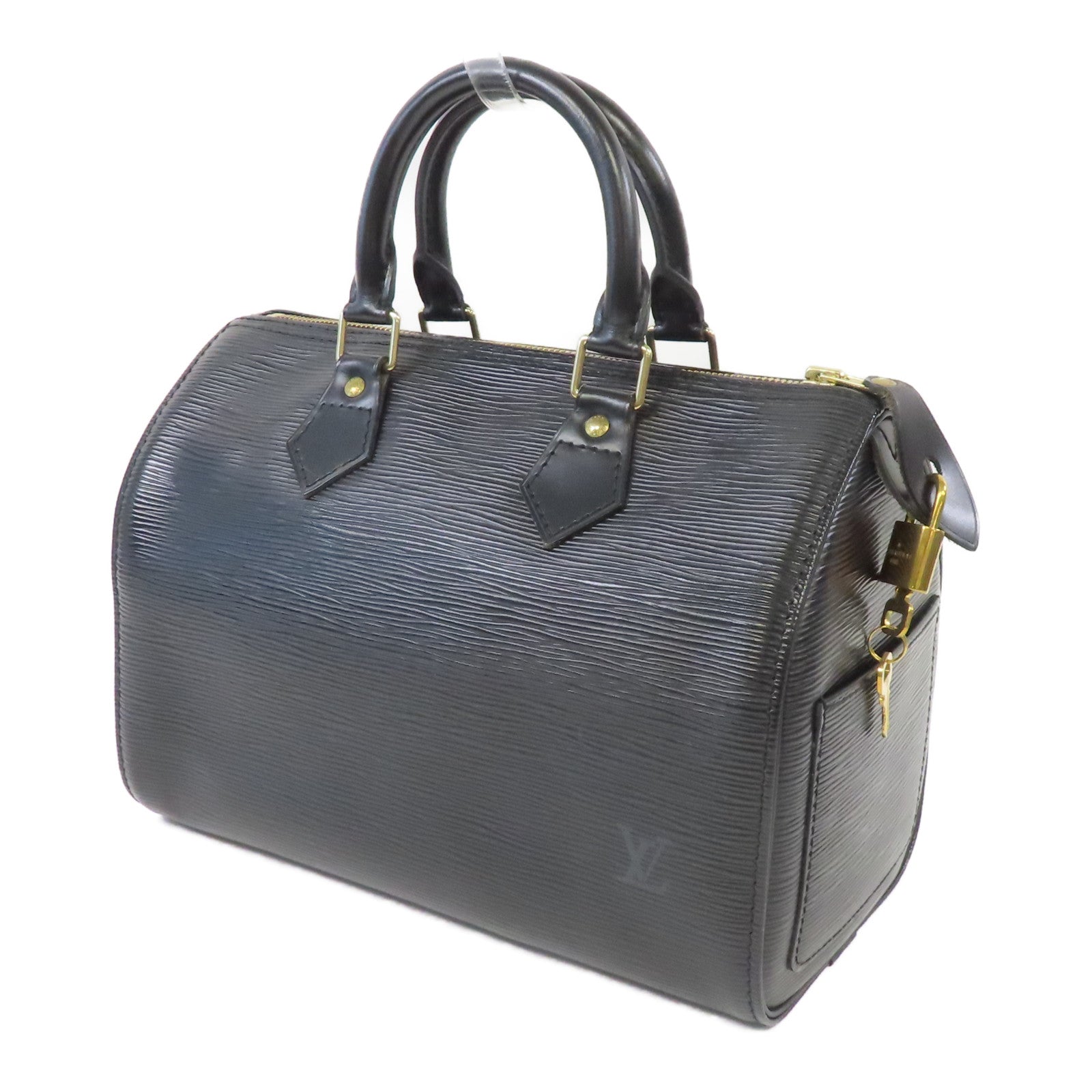 LOUIS VUITTON Epi Speedy 30金扣手挽袋黑色