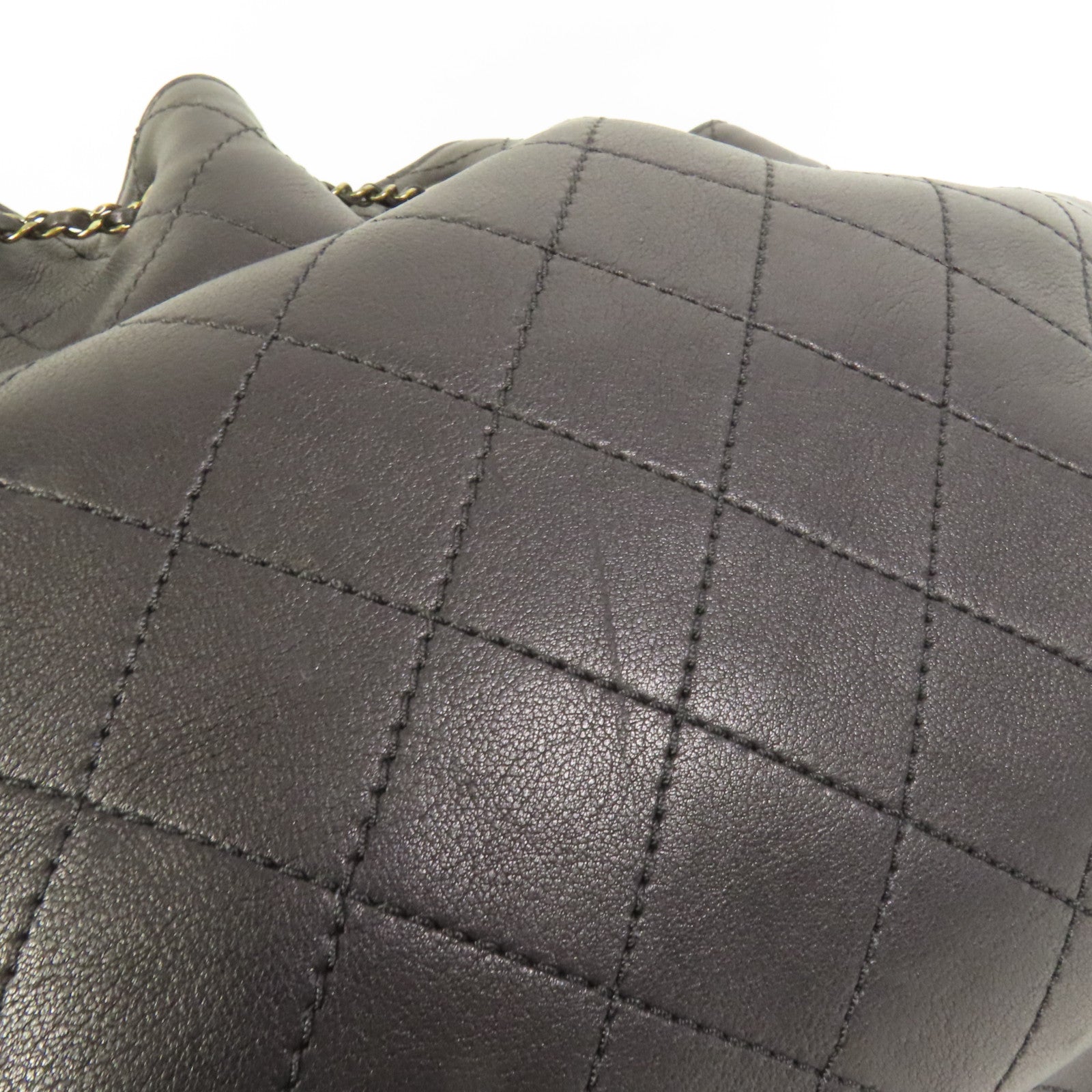 CHANEL 牛皮皮革Shoulder Bag金扣手挽肩背兩用袋