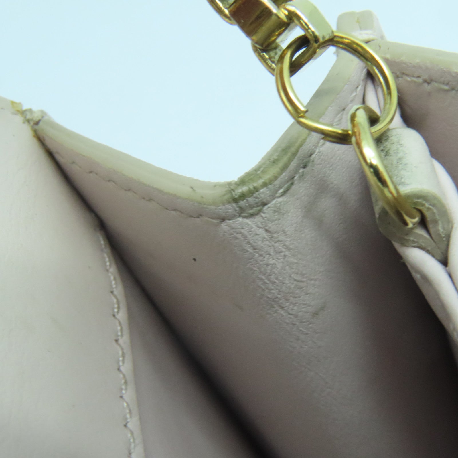 Salvatore Ferragamo 【激減優惠】牛皮皮革Chain Shoulder金扣鏈帶肩背袋粉色