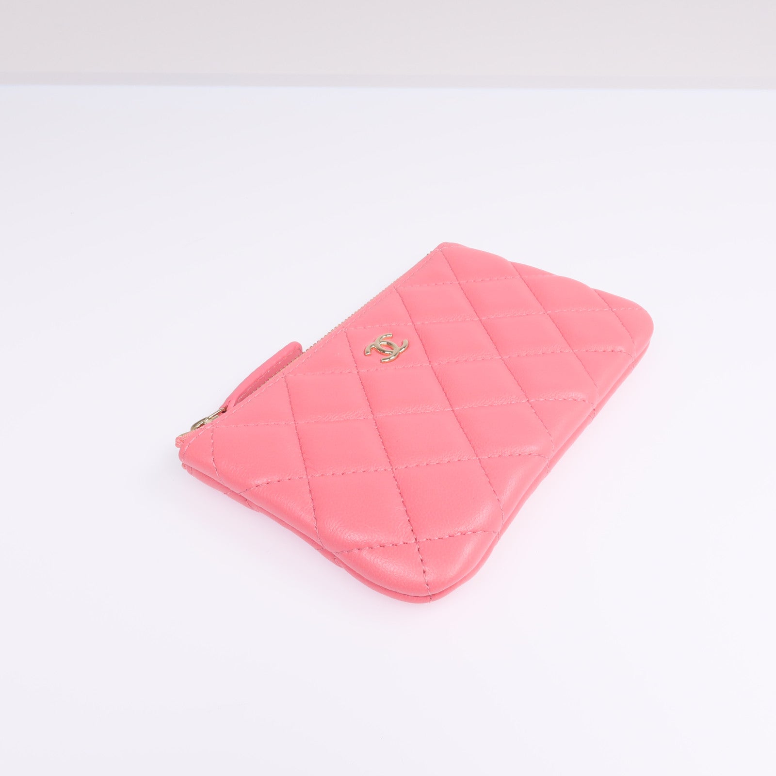 CHANEL 羊皮皮革Mini Pouch金扣零錢包