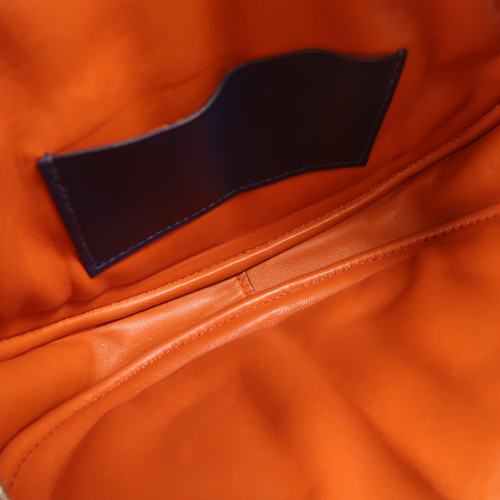 HERMES Swift皮革In The Loop銀扣肩背袋Bleu Navy/Terre Battue