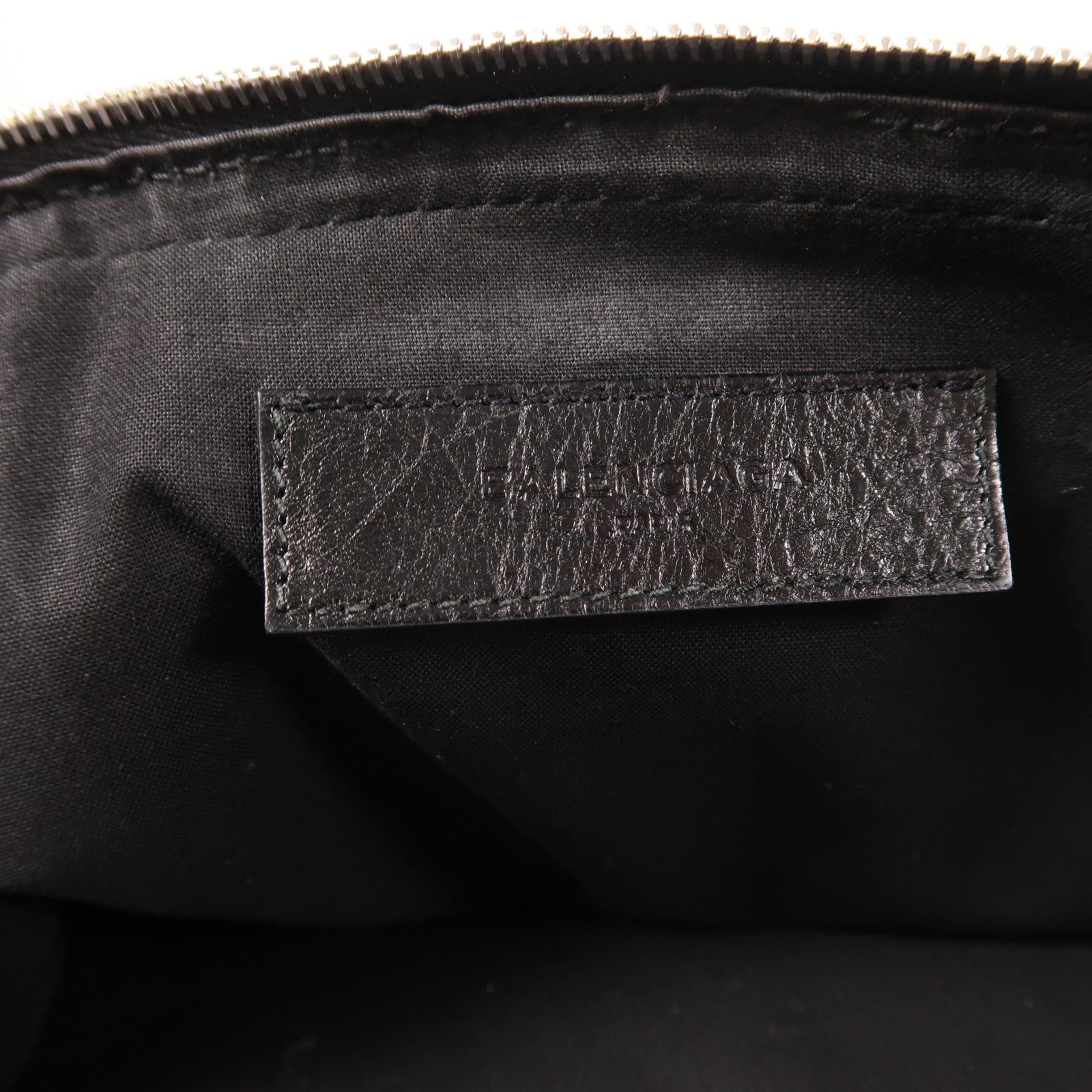 BALENCIAGA 牛皮皮革Bag銀扣手挽肩背兩用袋