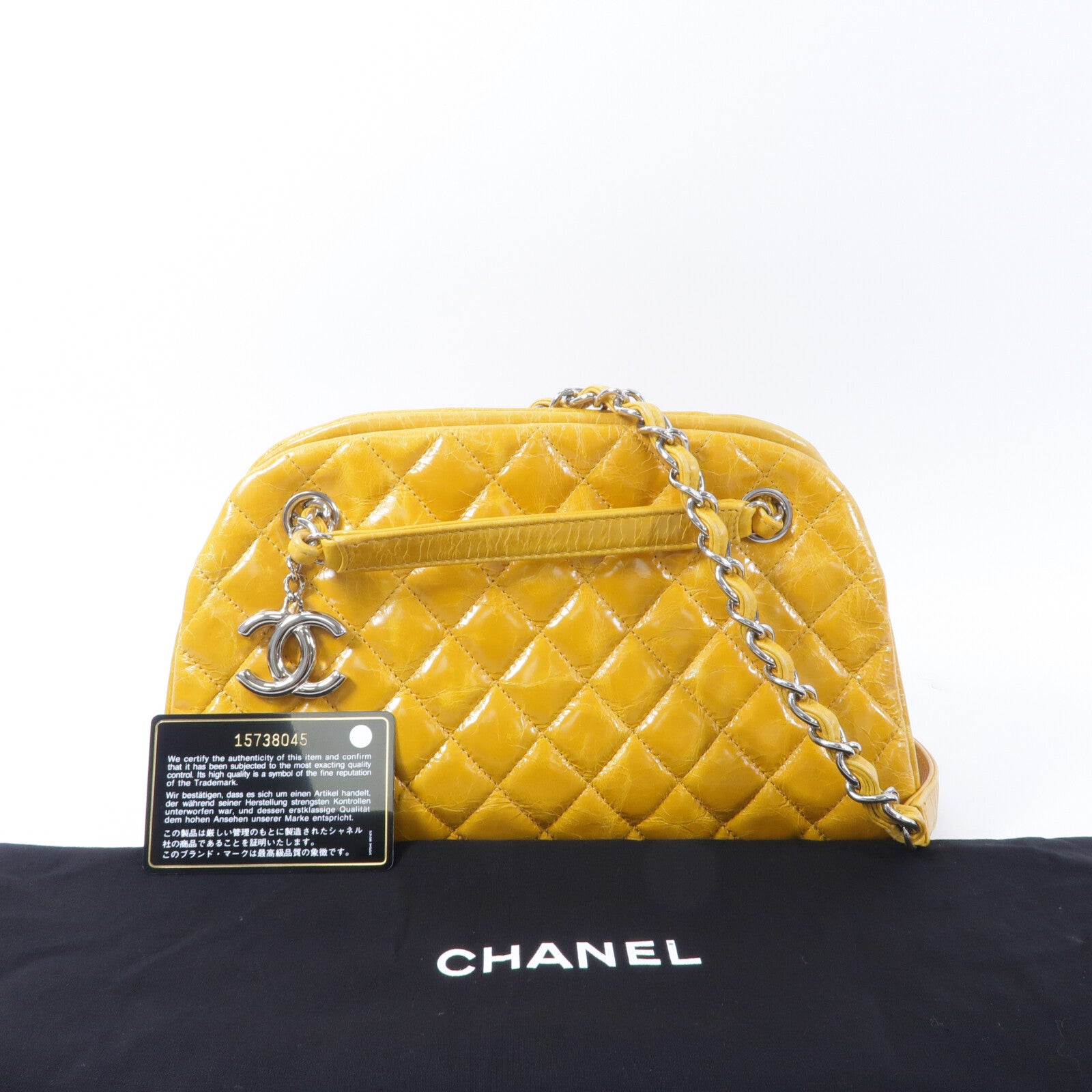 CHANEL 牛皮皮革Chain Shoulder鏈帶肩背袋