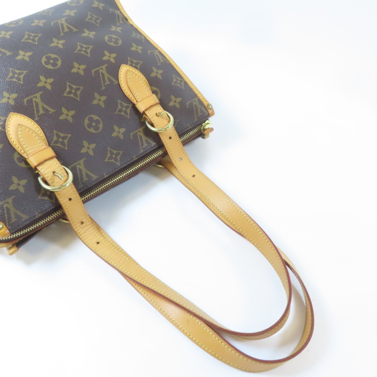 LOUIS VUITTON 【激減優惠】Monogram Popincourt Haut金扣肩背袋啡色