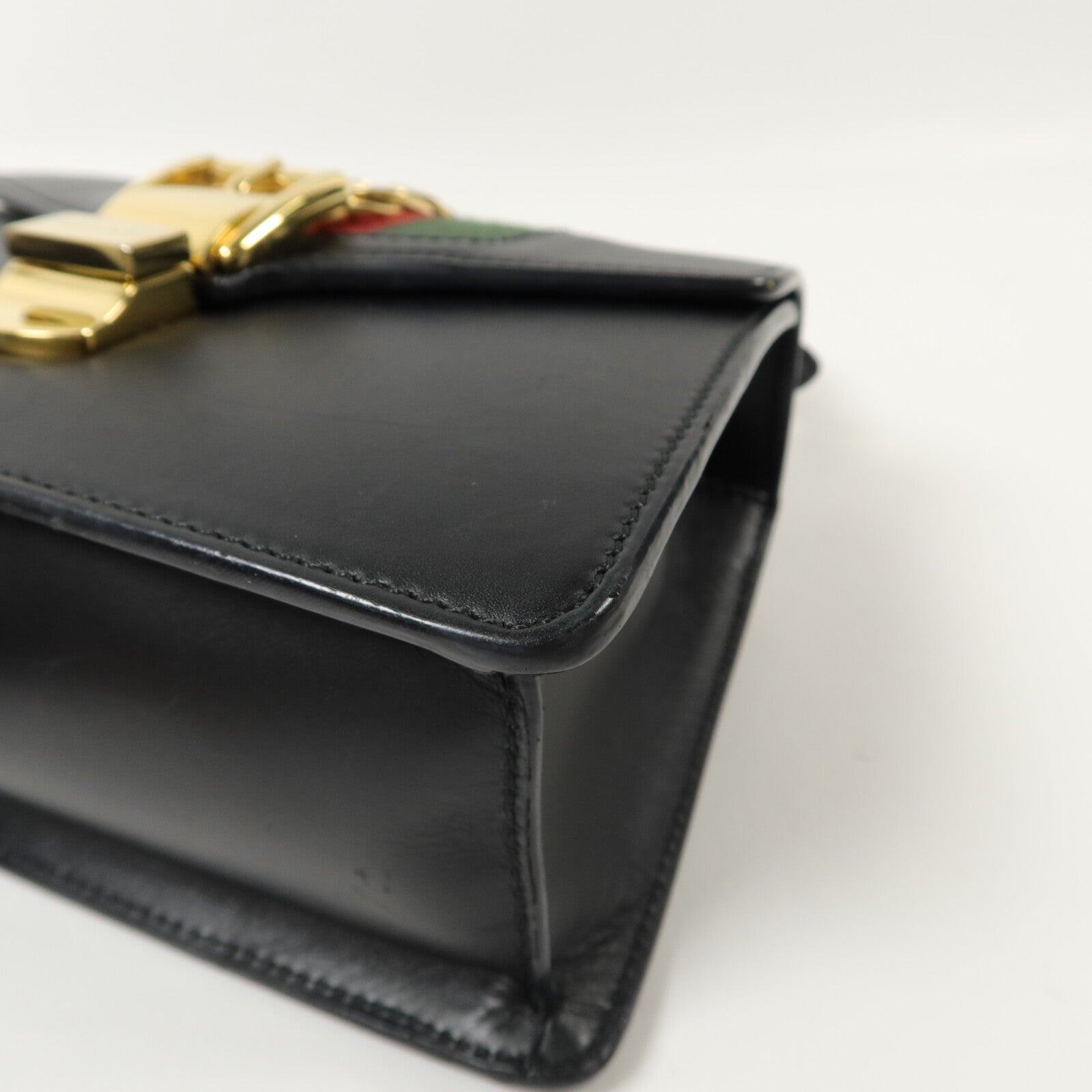 GUCCI 牛皮皮革Sylvie手挽肩背兩用袋