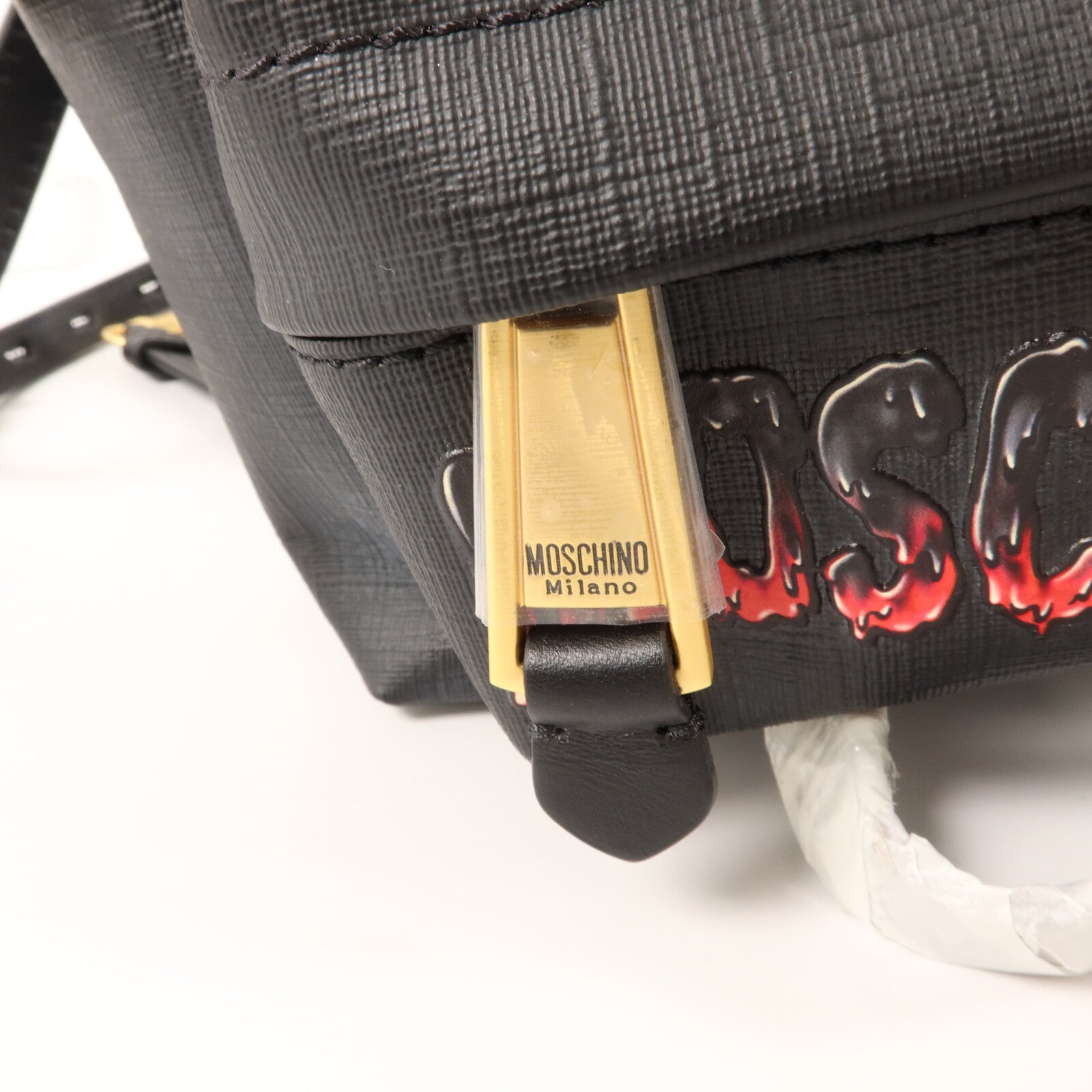 MOSCHINO 塗層帆布Backpack背包
