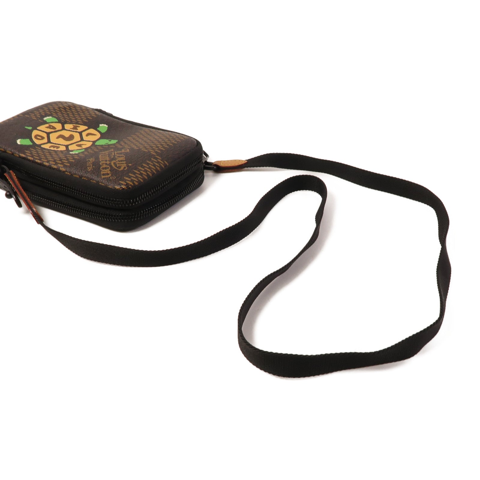 LOUIS VUITTON 【激減優惠】Damier LV x Nigo Phone Pouch肩背袋