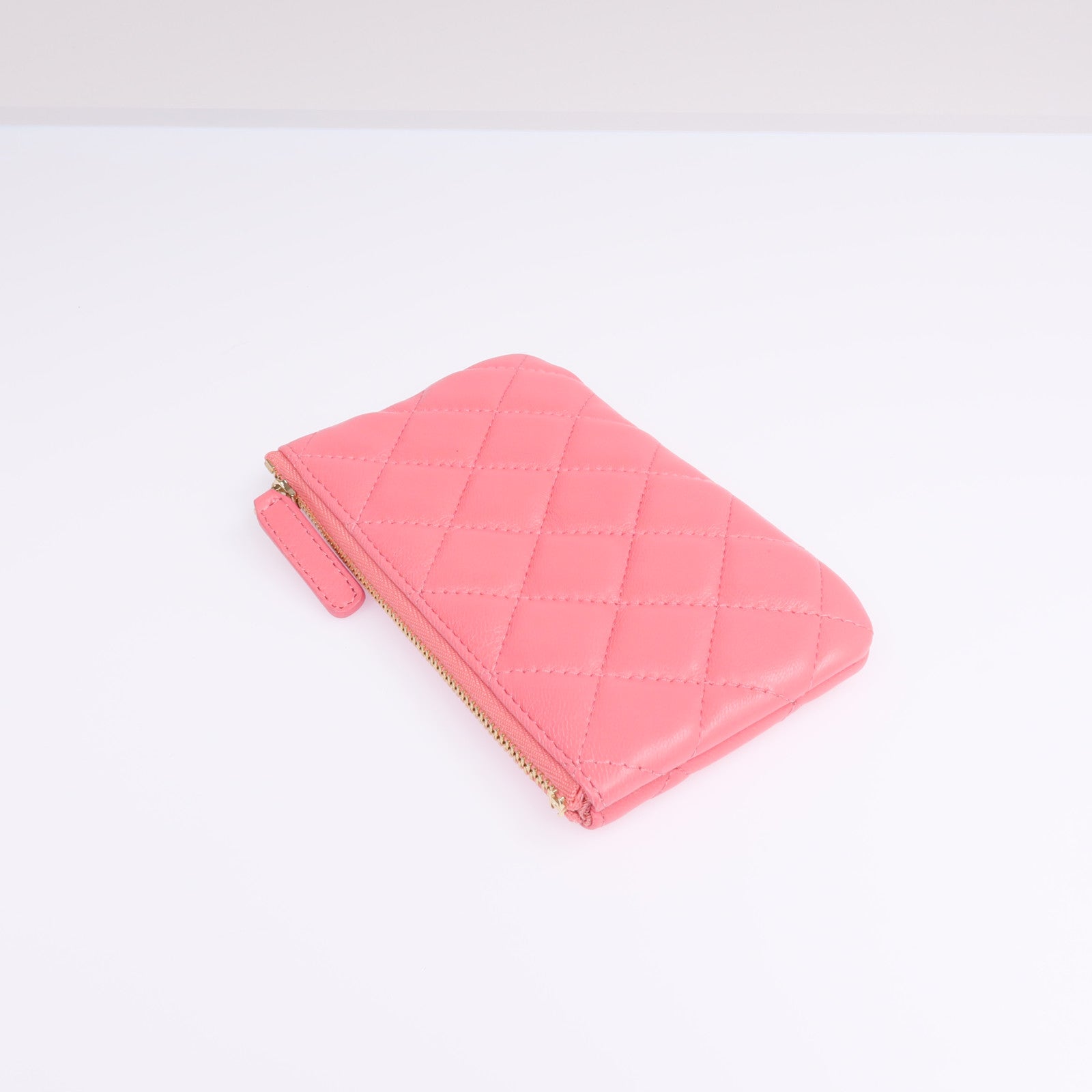 CHANEL 羊皮皮革Mini Pouch金扣零錢包