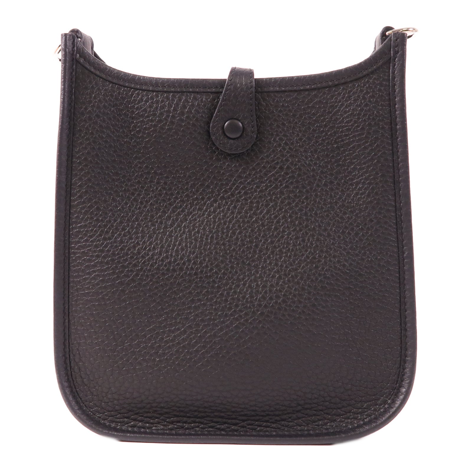 HERMES Clemence皮革Evelyne TPM金扣肩背袋Noir