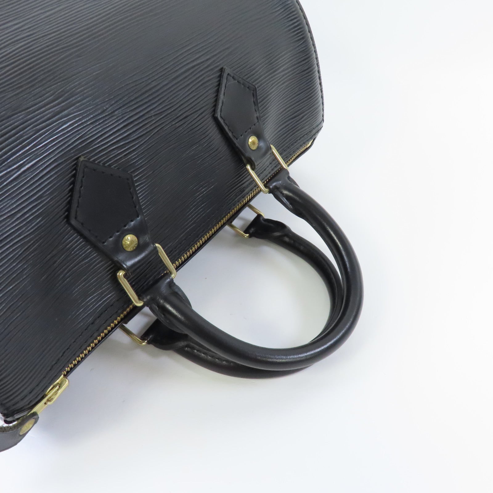 LOUIS VUITTON Epi Speedy 30金扣手挽袋黑色