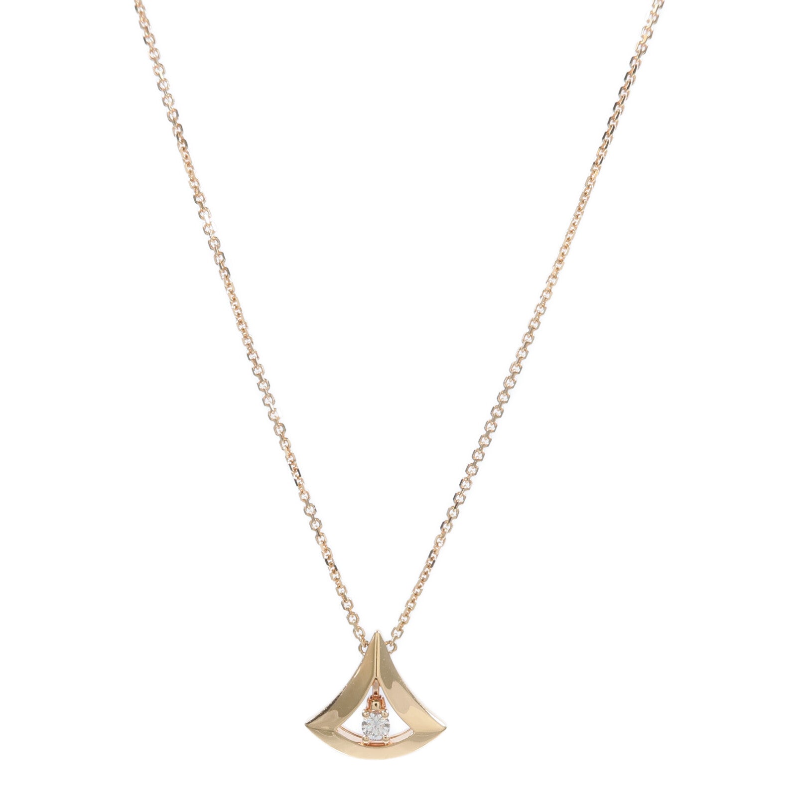 BVLGARI 18K玫瑰金Divas Dream Necklace鑽石項鍊