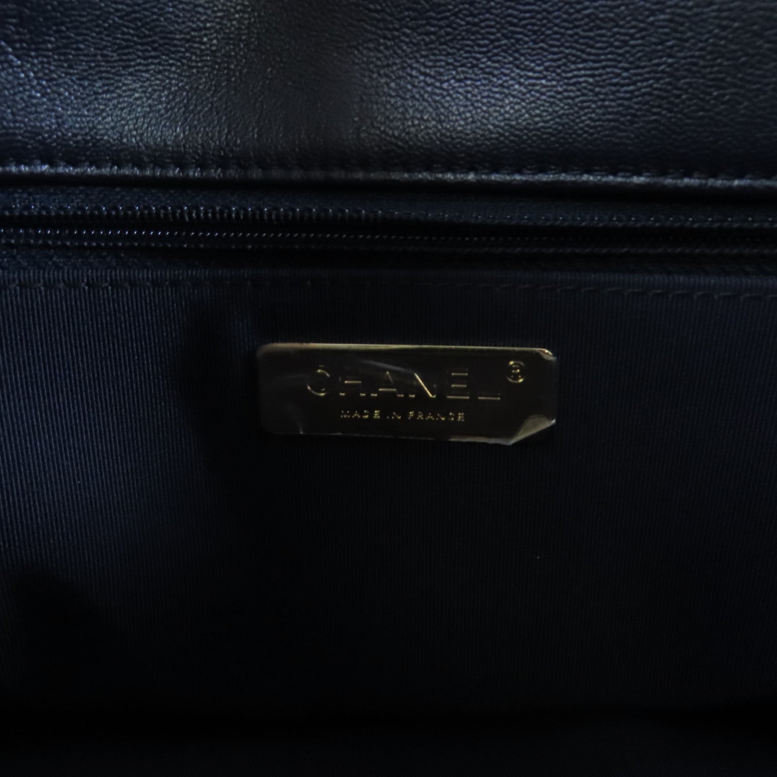 CHANEL 羊皮皮革Chanel 19 2Way Shoulder Bag金扣鏈帶手挽肩背兩用袋