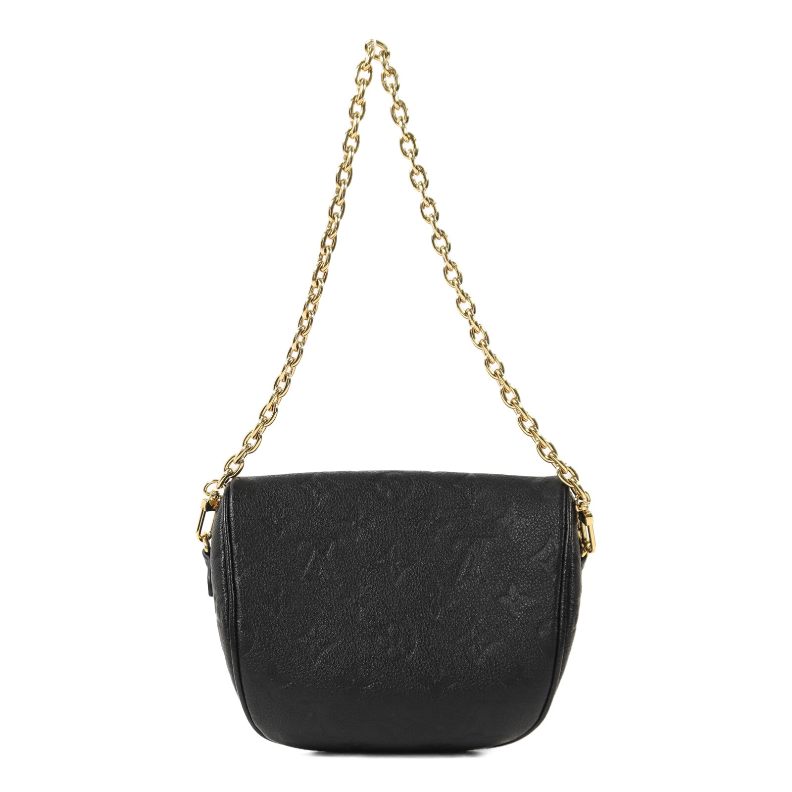 LOUIS VUITTON Monogram Empreinte Mini Bumbag金扣手挽肩背兩用袋