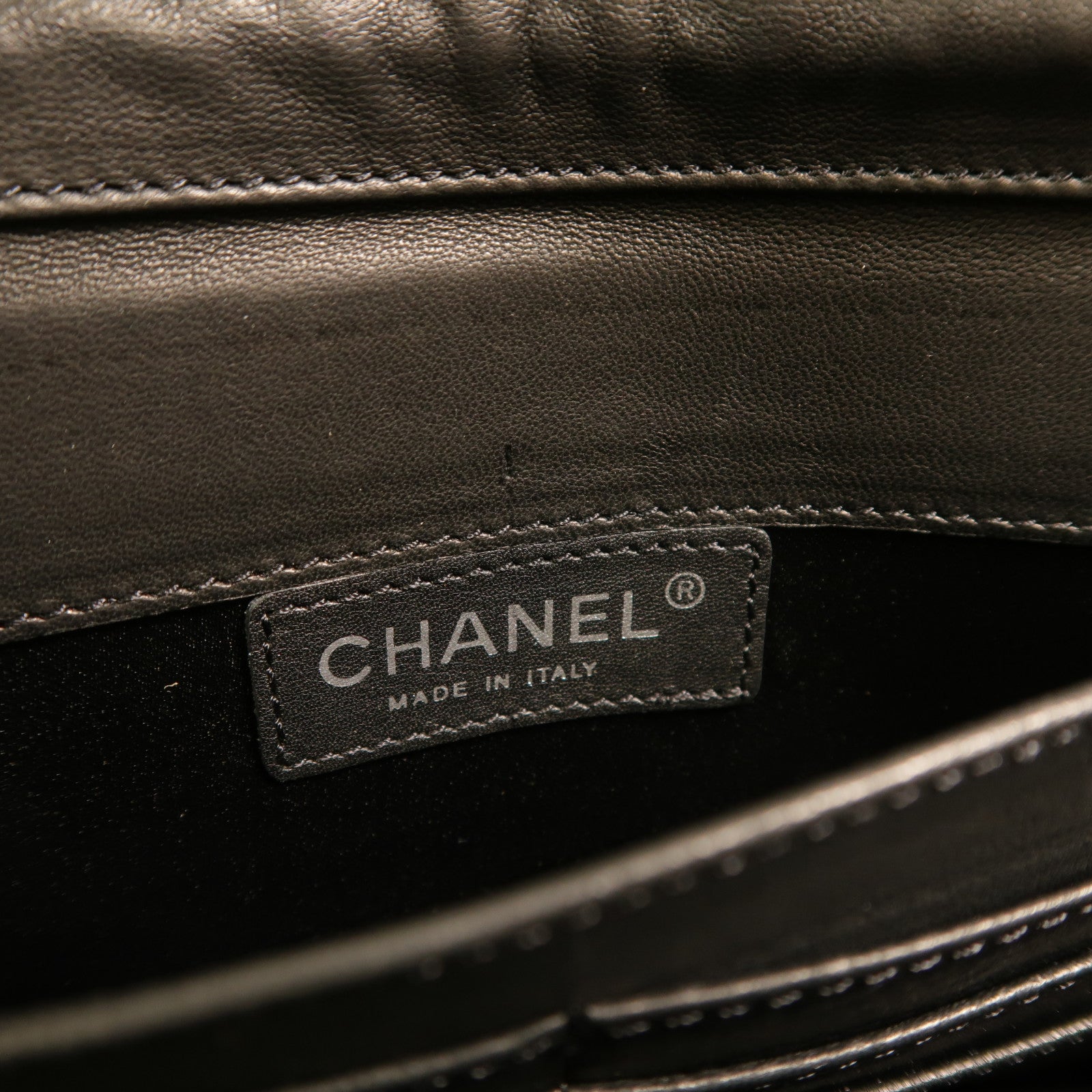 CHANEL 羊皮皮革WOC鏈帶肩背袋
