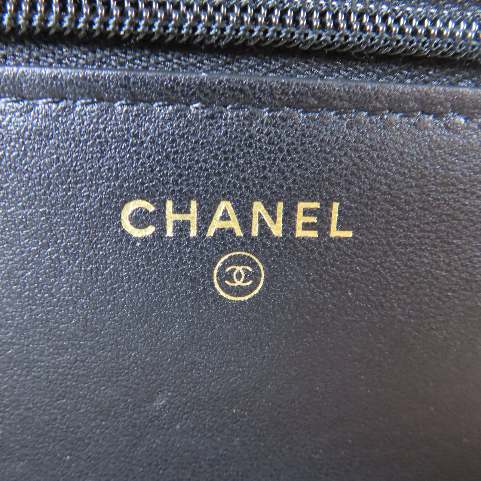 CHANEL 菱格羊皮皮革Lucky Charms WOC金扣鏈帶肩背袋黑色