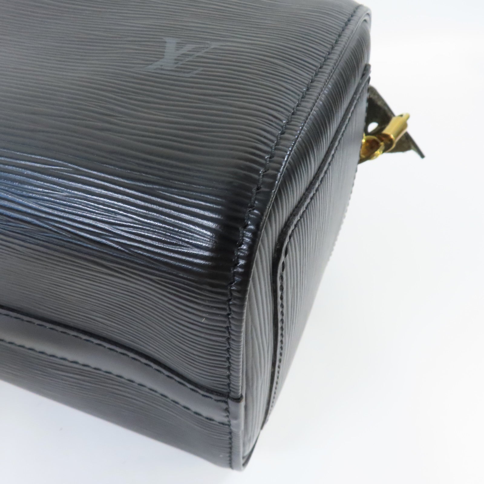 LOUIS VUITTON Epi Speedy 30金扣手挽袋黑色