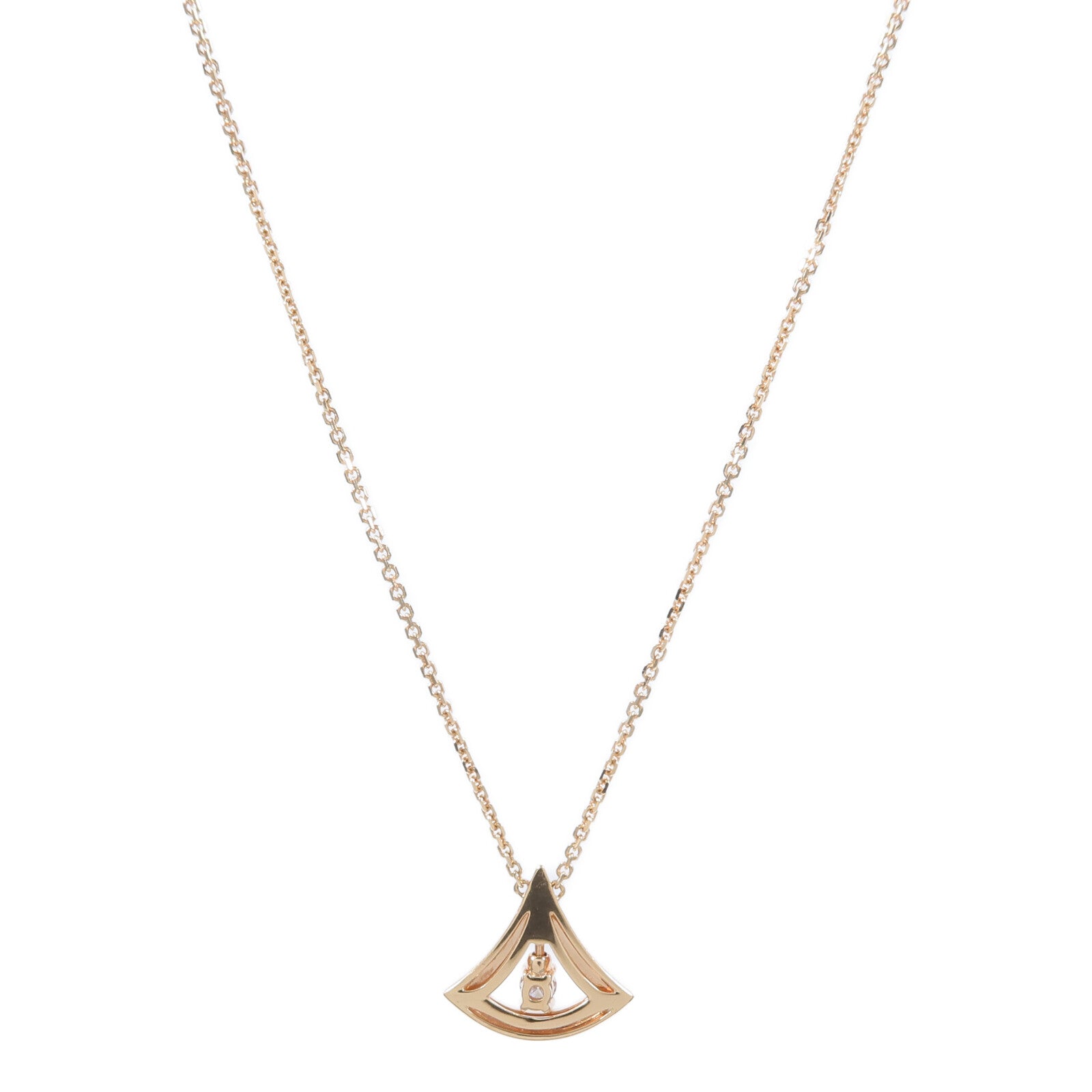 BVLGARI 18K玫瑰金Divas Dream Necklace鑽石項鍊