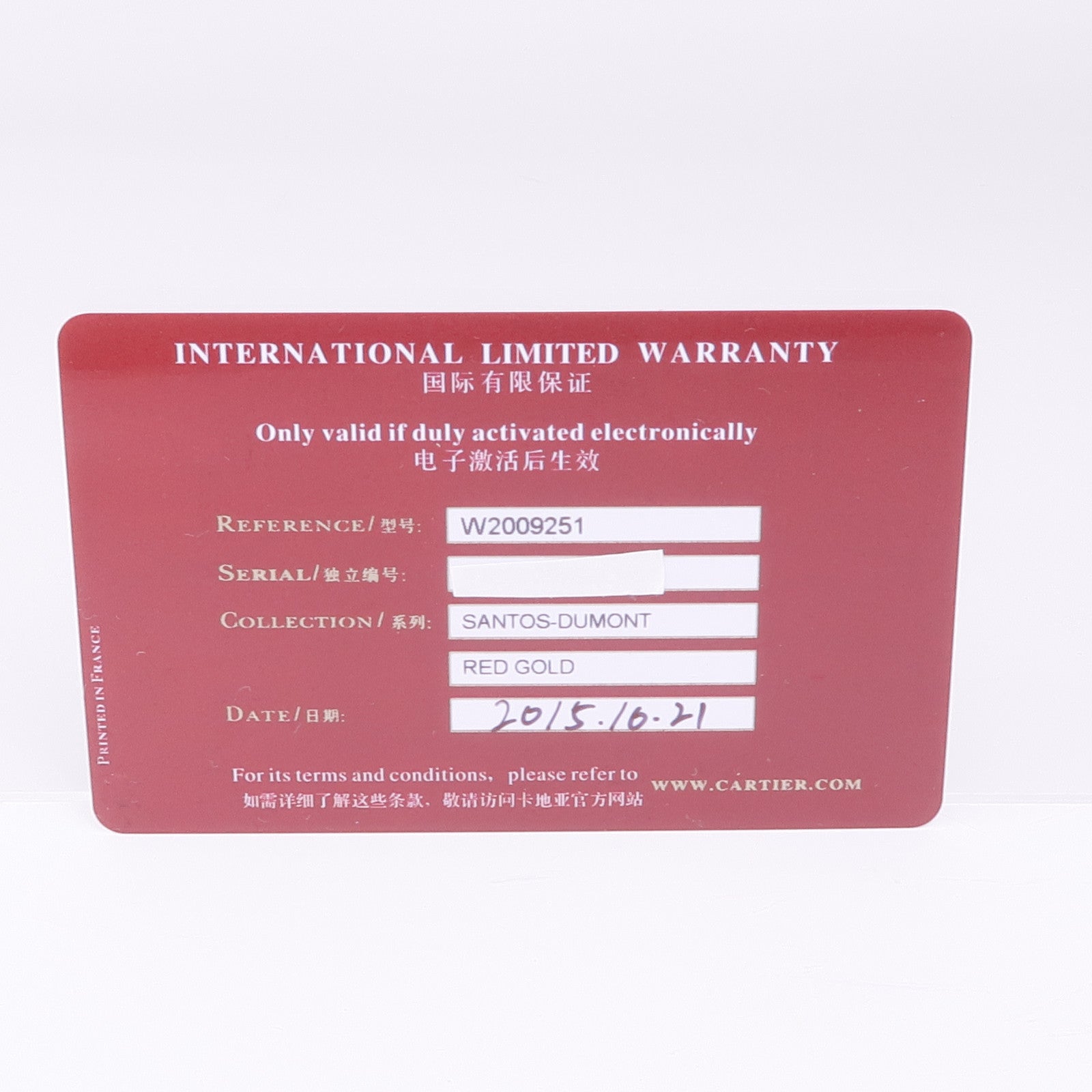 CARTIER Santos Dumont W2009251