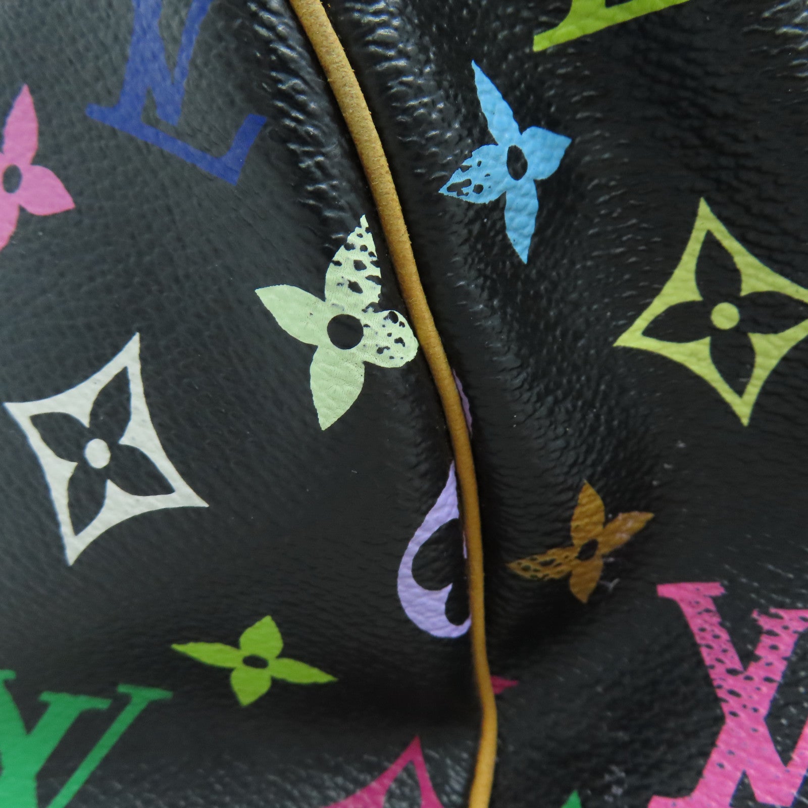 LOUIS VUITTON 【激減優惠】Monogram Multicolore Speedy 30金扣手挽袋黑色彩色