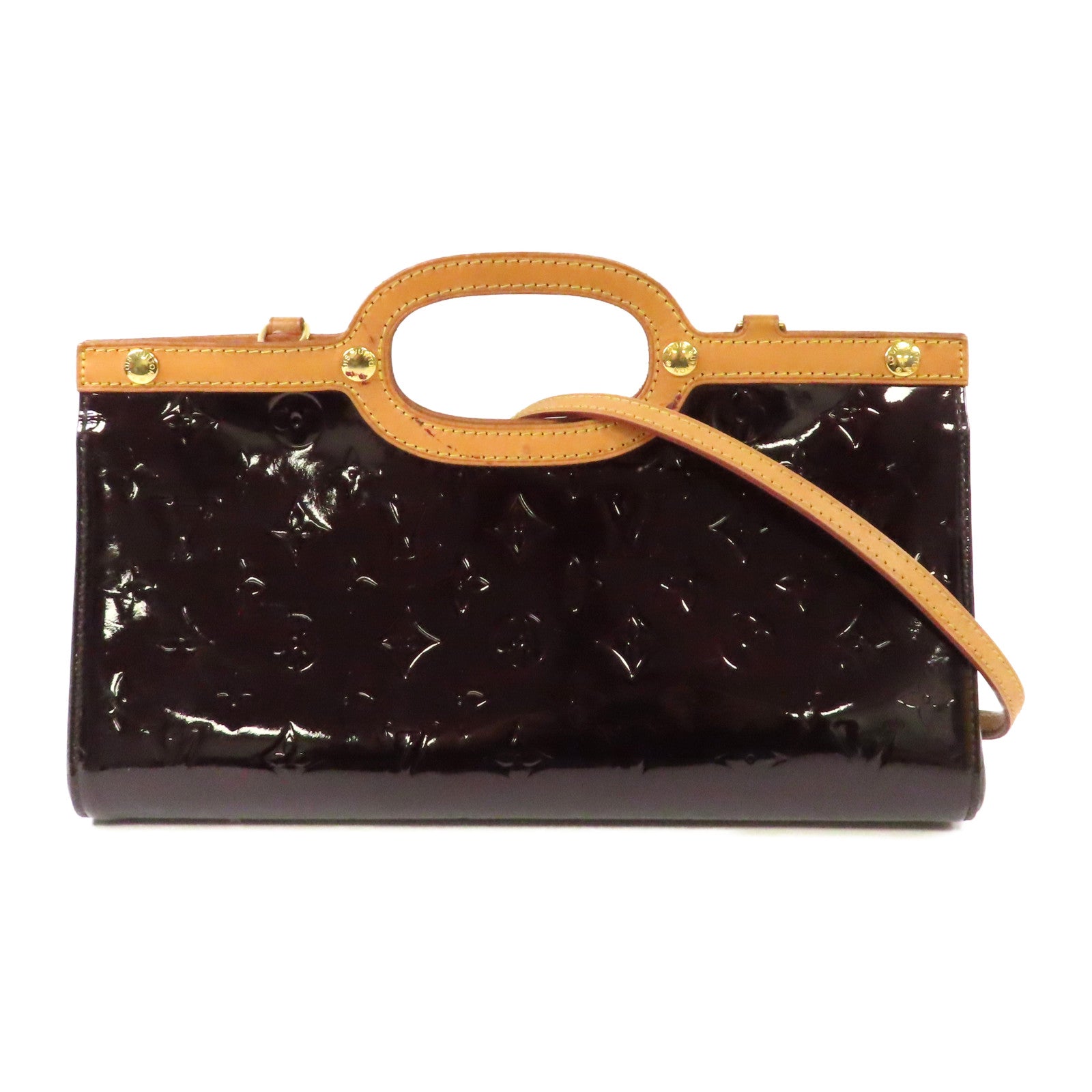 LOUIS VUITTON 【激減優惠】Monogram Vernis Roxbury Drive金扣手挽肩背兩用袋紅色