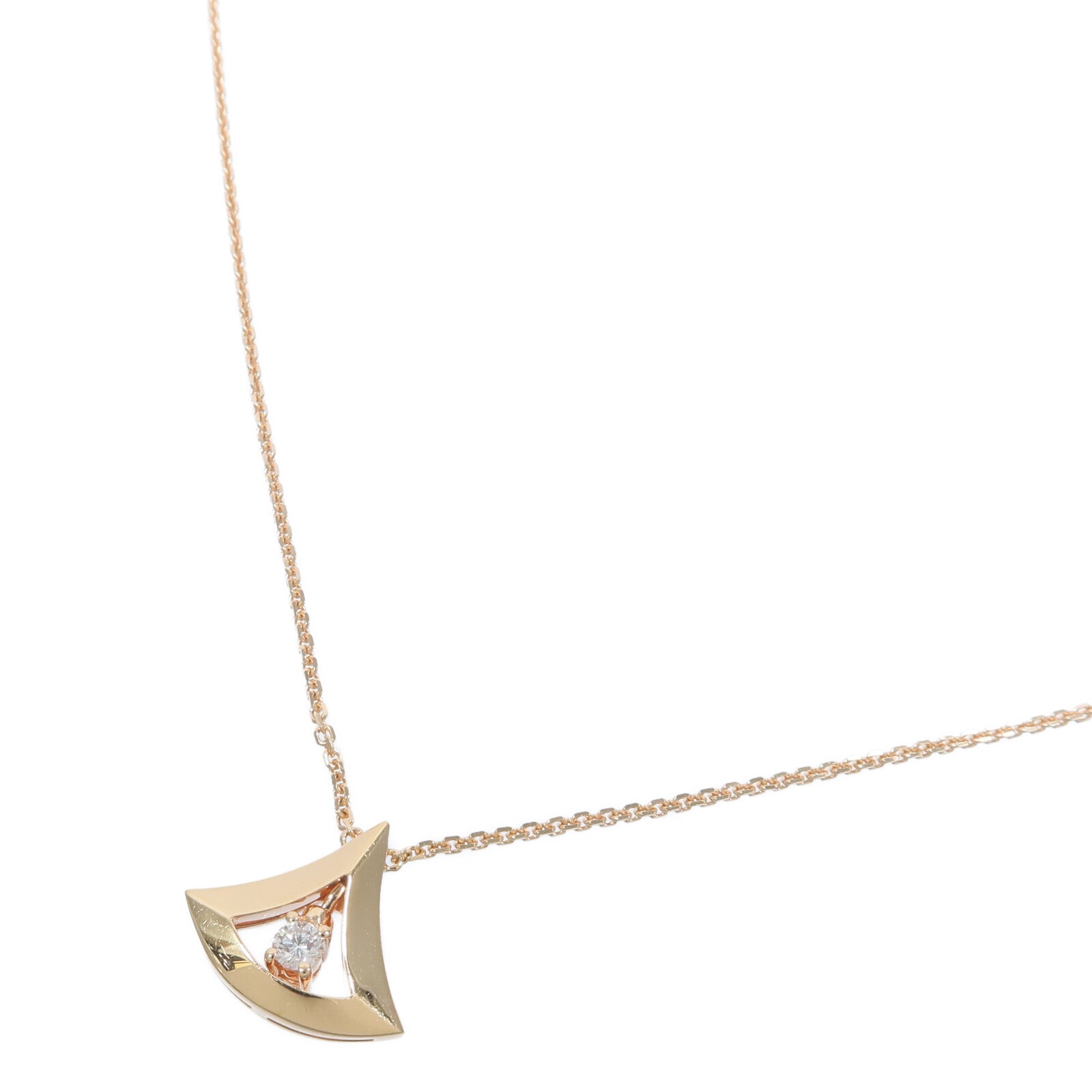 BVLGARI 18K玫瑰金Divas Dream Necklace鑽石項鍊