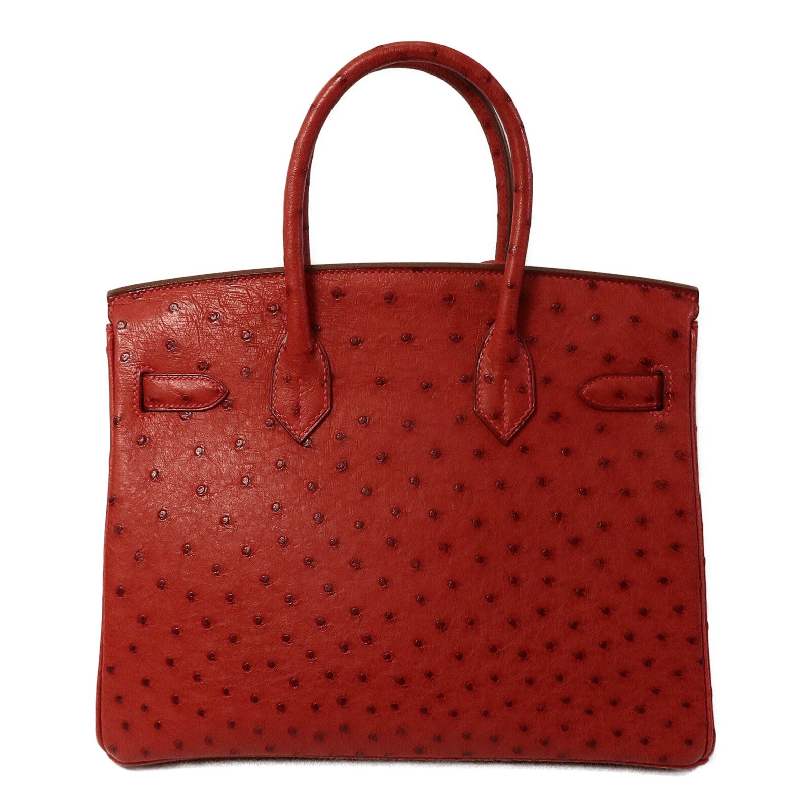 HERMES Ostrich皮革Birkin 30手挽袋Red