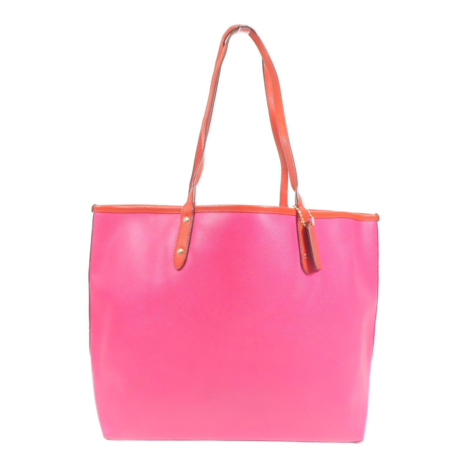 COACH 【激減優惠】塗層帆布Tote Bag金扣手挽袋