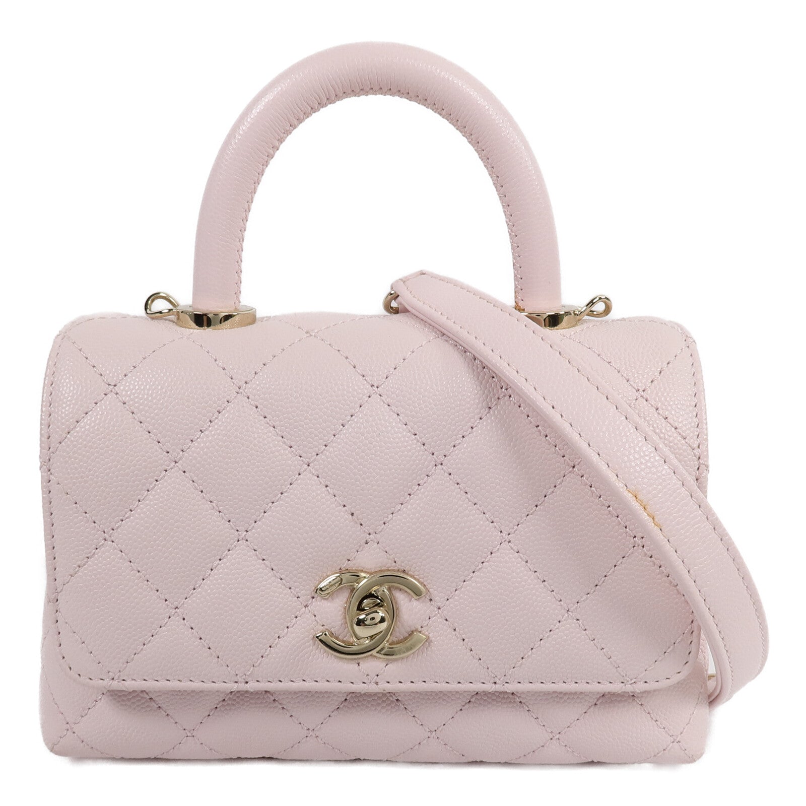 CHANEL 牛皮皮革Coco Handle Mini手挽肩背兩用袋