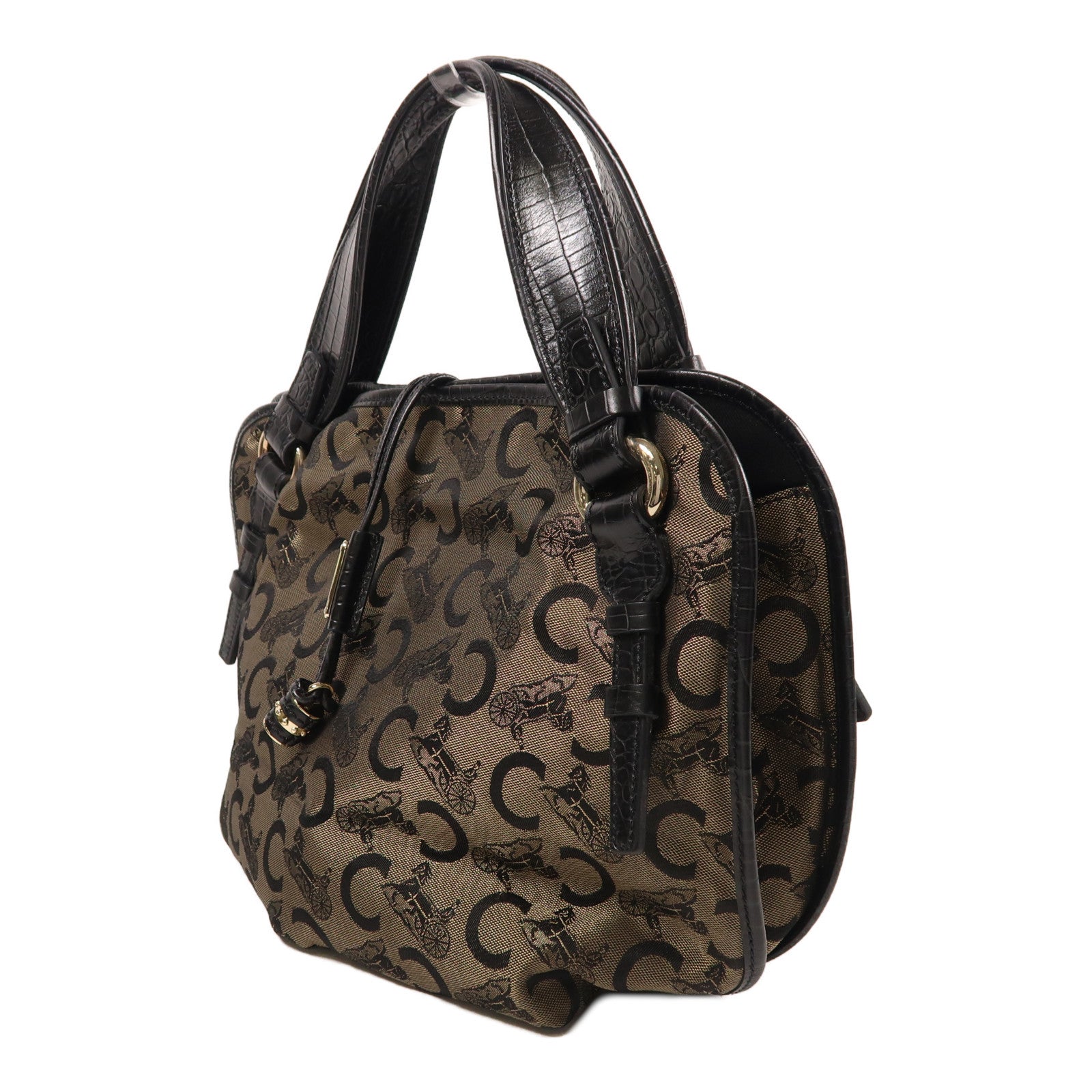 CELINE 帆布Hand Bag金扣手挽袋