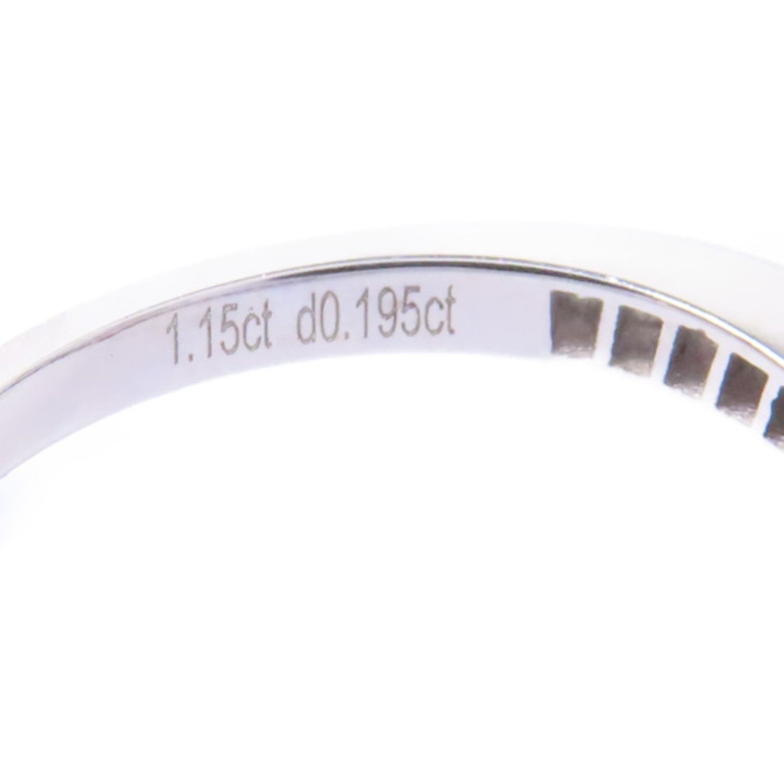 JEWELRY 18K白金Aquamarine Ring海藍寶石1.15ct/0.195ct鑽石戒指US＃5.75淺藍色