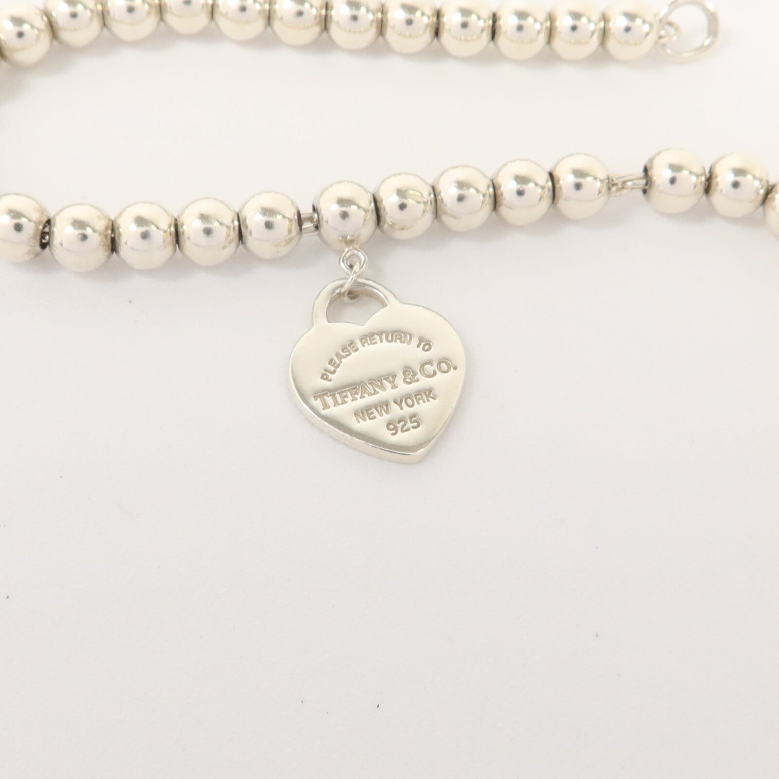 TIFFANY＆CO 925純銀Return To Tiffany Heart Tag手鏈