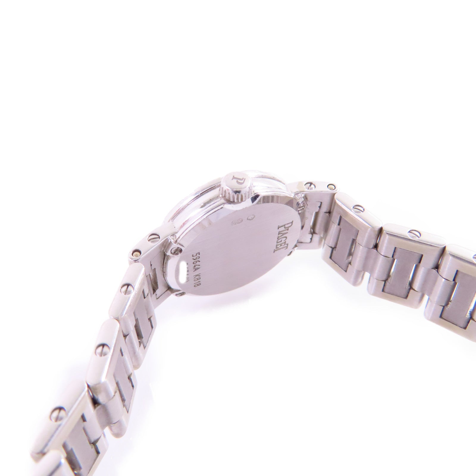 PIAGET Dancer Diamond Watch18K白金/鑽石石英機芯手錶銀色