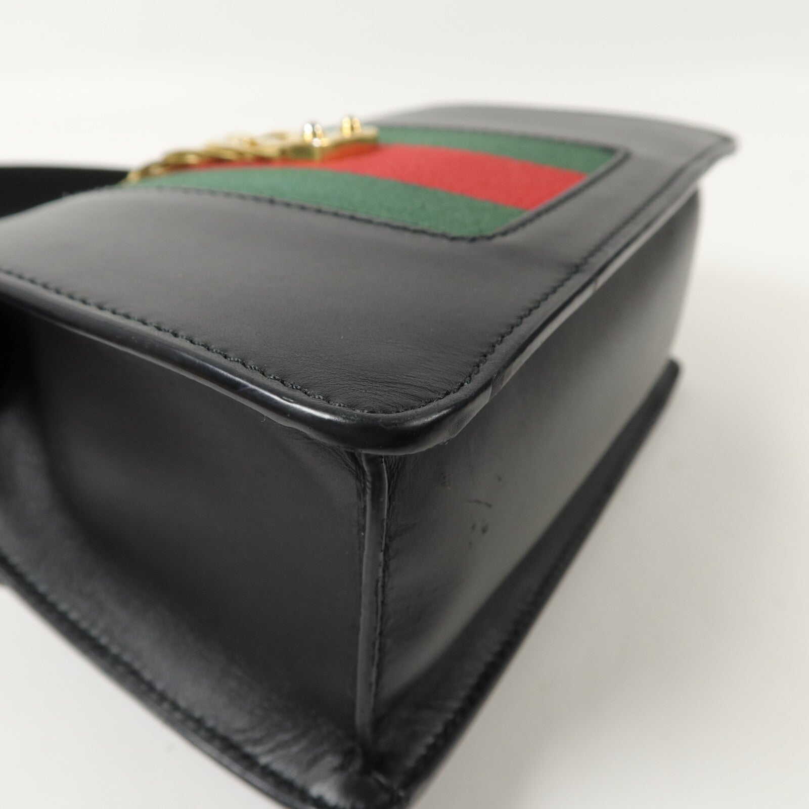 GUCCI 牛皮皮革Sylvie手挽肩背兩用袋