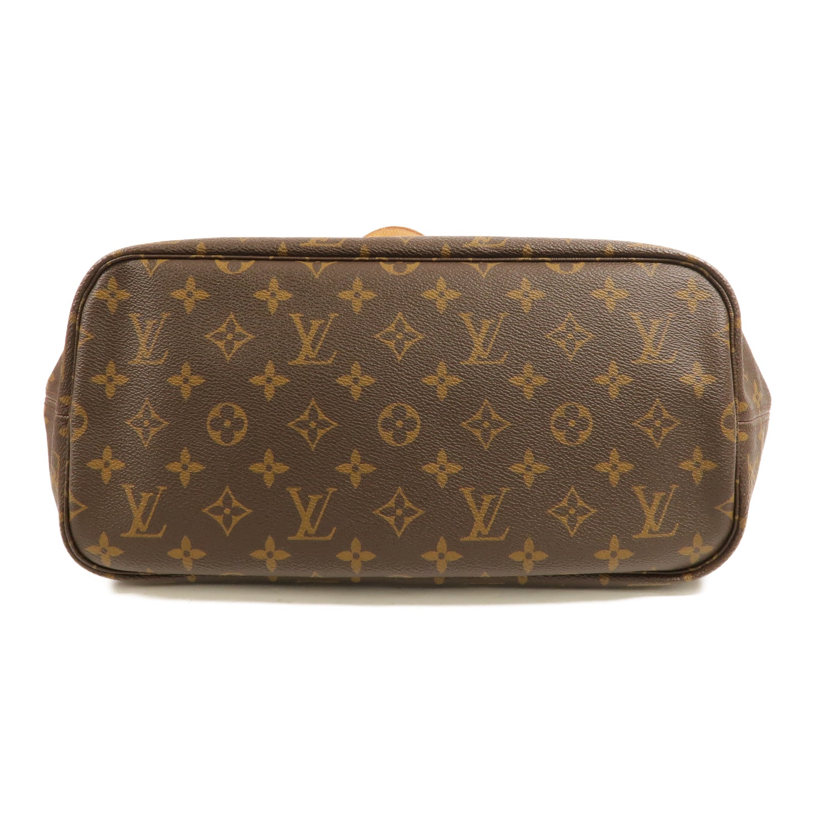 LOUIS VUITTON Monogram Neverfull MM金扣手挽袋