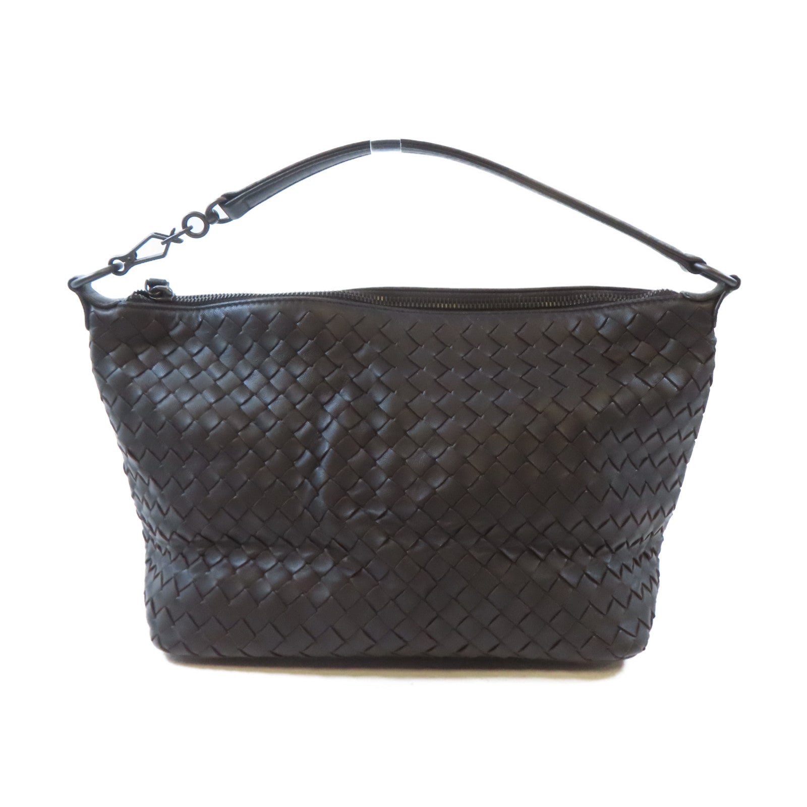 BOTTEGA VENETA 織紋皮革Shoulder Bag肩背袋啡色