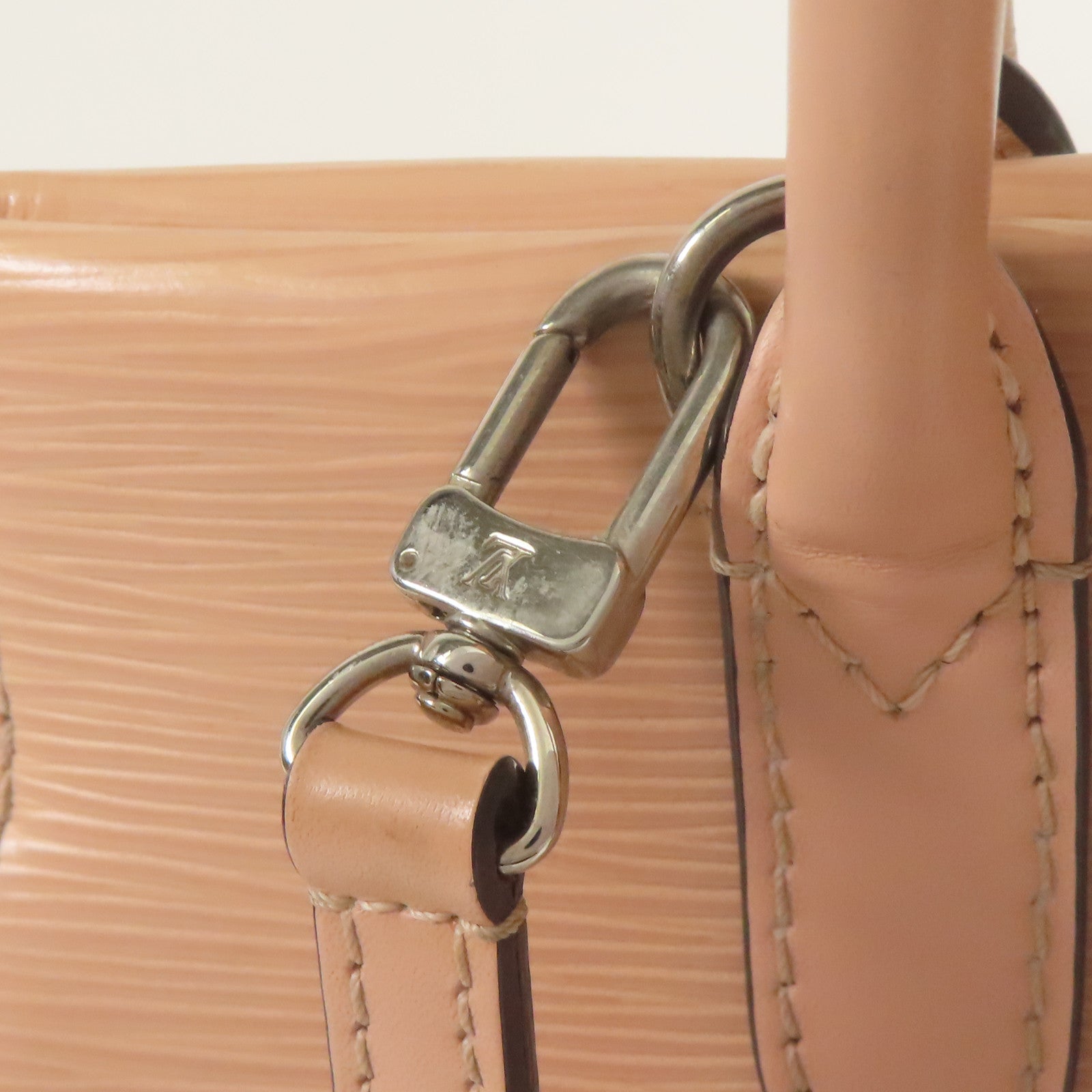 LOUIS VUITTON Epi Marly BB銀扣手挽肩背兩用袋