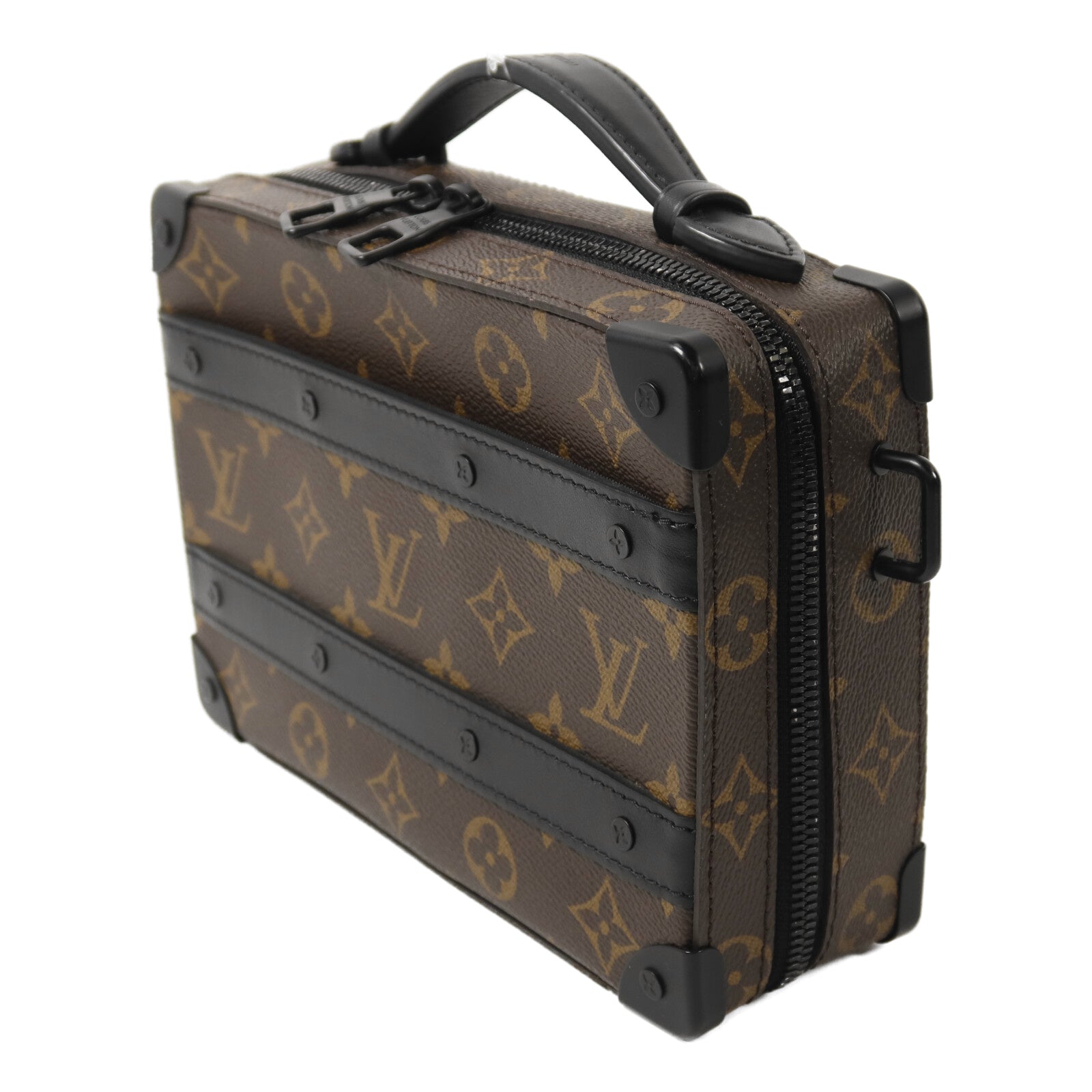 LOUIS VUITTON Monogram Macassar Handle Soft Truck手挽肩背兩用袋
